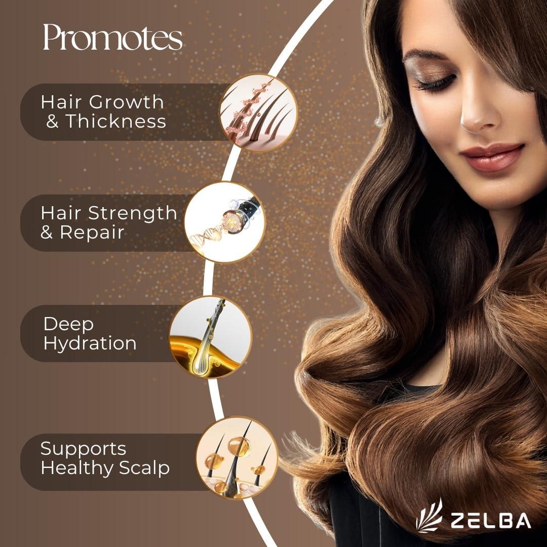 Aceite de Ricino Negro Jamaicano Orgánico Zelba 119 ml - Hidratante y Crecimiento Cabello