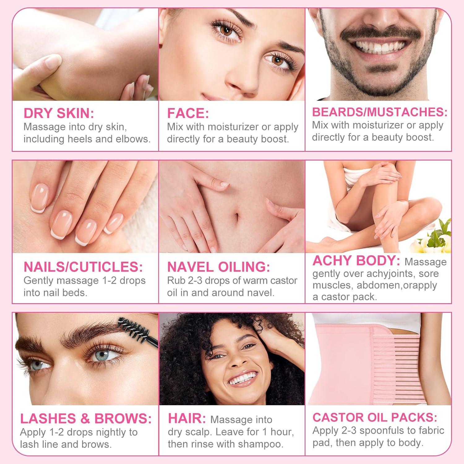 Aceite de Ricino Prensado en Frío ELAIMEI 60ml - 100% Puro