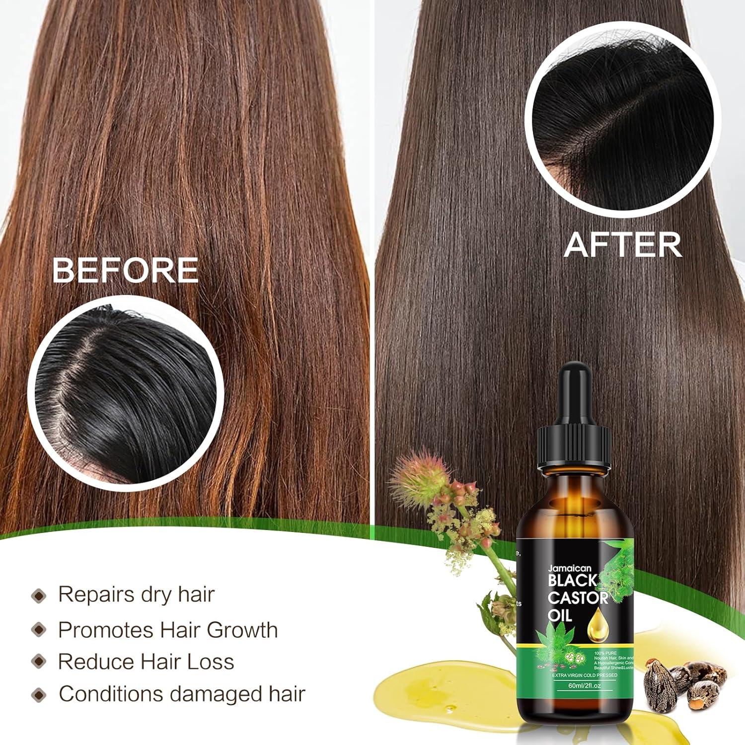 Aceite de Ricino Negro Jamaicano 100% Puro 59 ml - Crecimiento Cabello