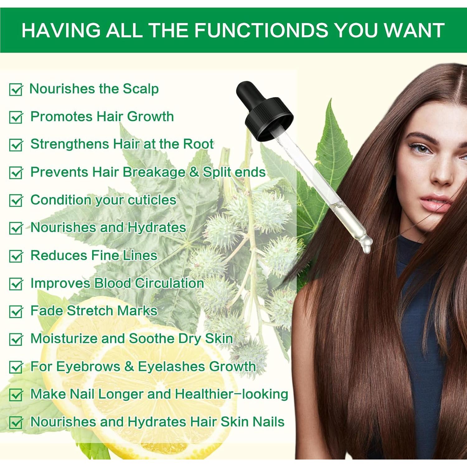 Aceite de Ricino Negro Jamaicano 100% Puro 59 ml - Crecimiento Cabello