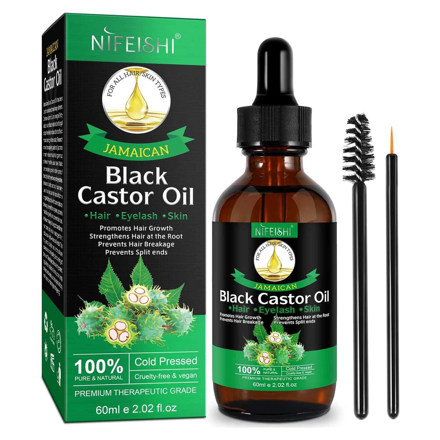 Aceite de Ricino Negro Jamaicano 60ml - Hidratante Natural Orgánico