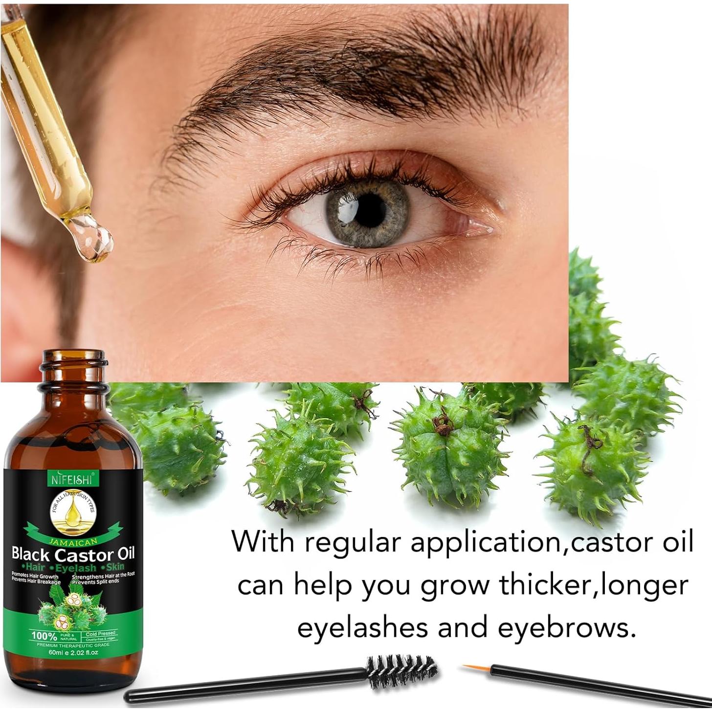 Aceite de Ricino Negro Jamaicano 60ml - Hidratante Natural Orgánico