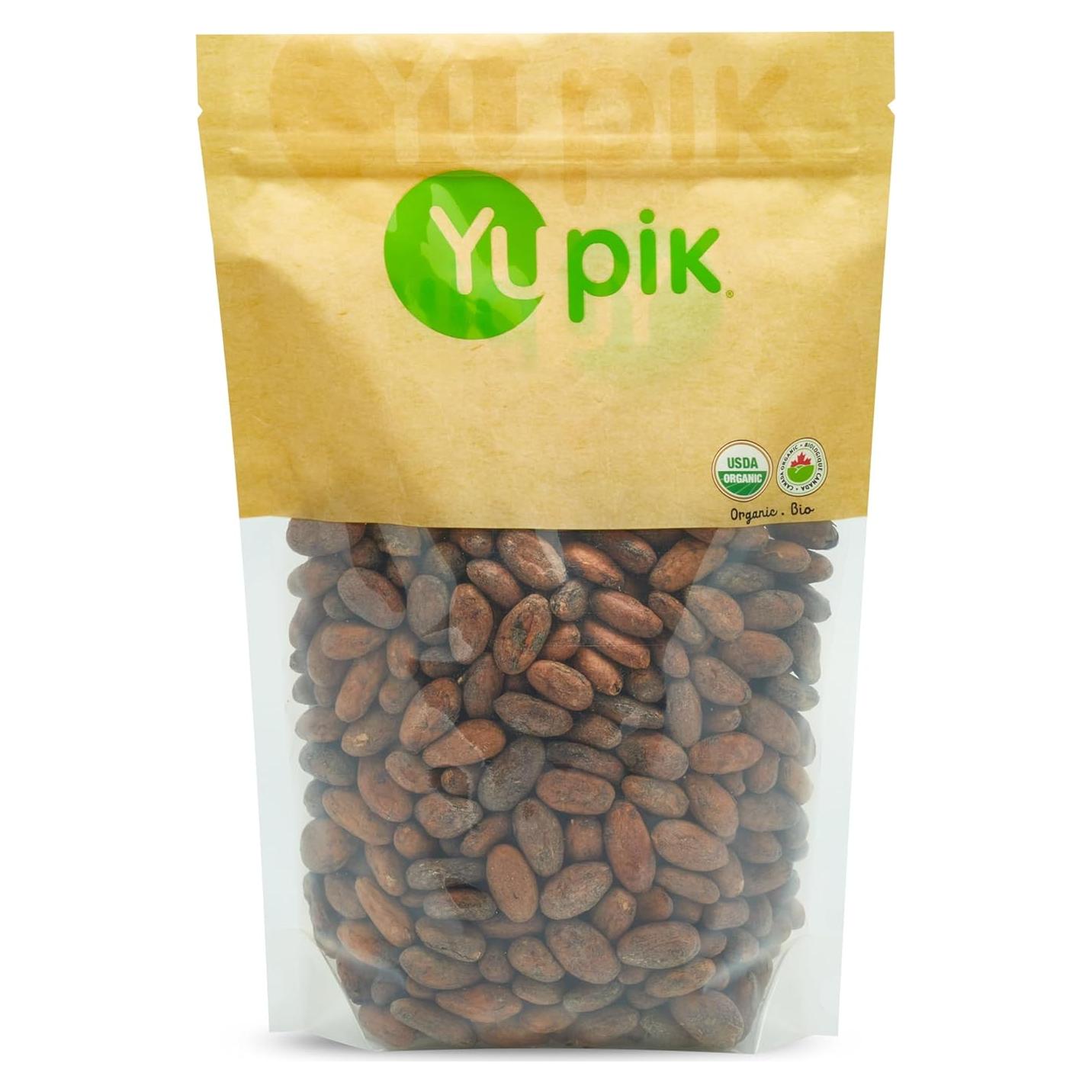 Frijoles de Cacao Crudo Orgánico Yupik 1 kg Vegano Sin Gluten