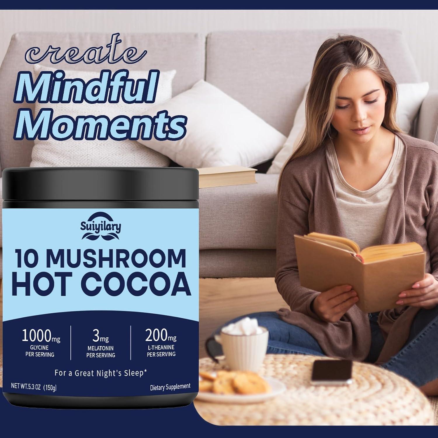 Cacao Caliente de Champiñones Suiyilary 15 Porciones Sin Azúcar