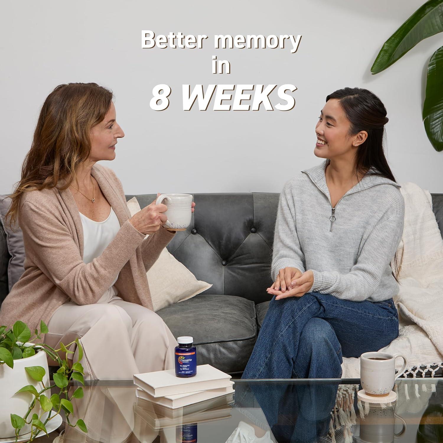 CocoaVia Memoria+ Suplemento Cerebral 90 Cápsulas 750 mg