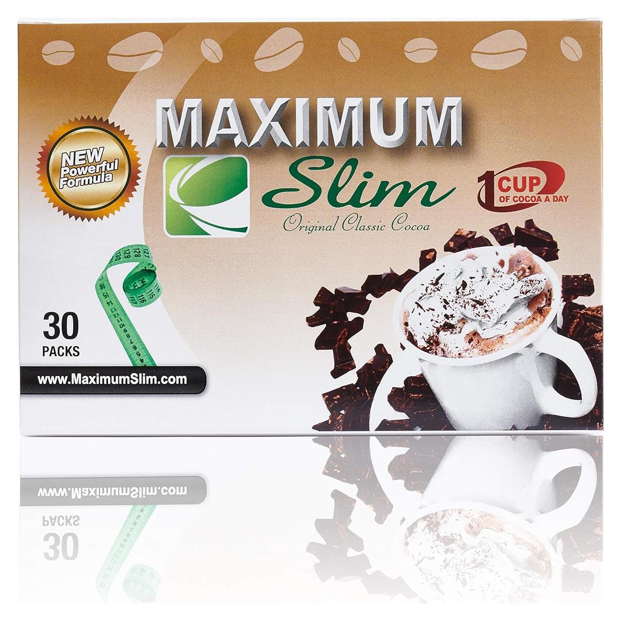 Cacao Instantáneo Premium Maximum Slim 30 Sobres 4 en 1