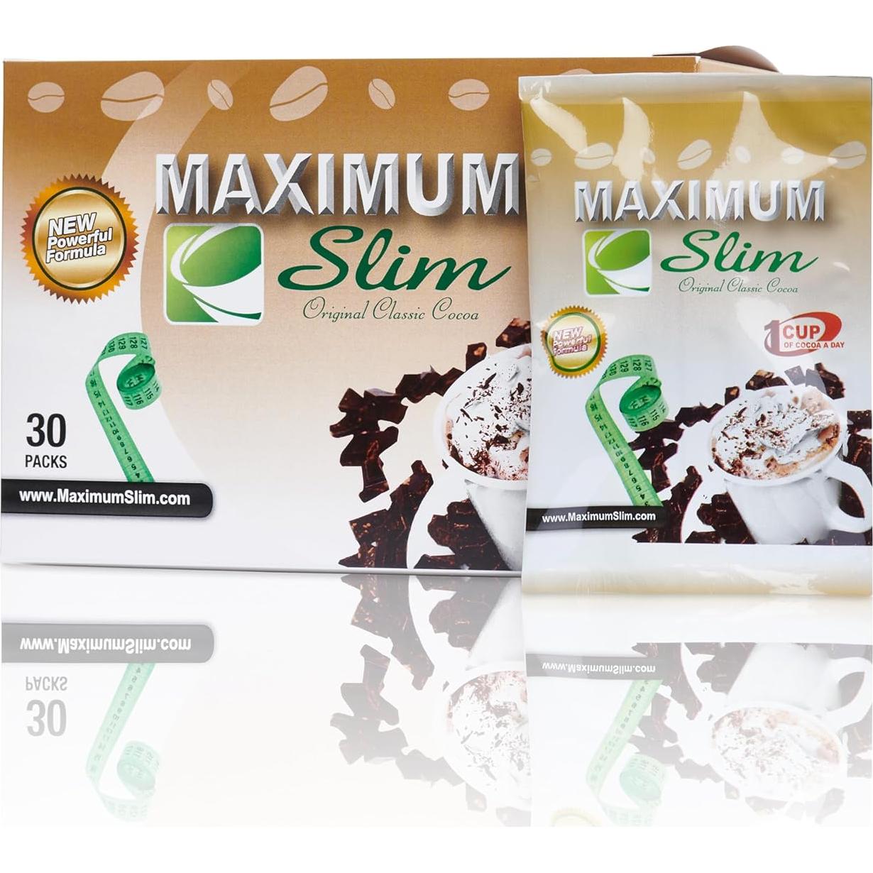 Cacao Instantáneo Premium Maximum Slim 30 Sobres 4 en 1