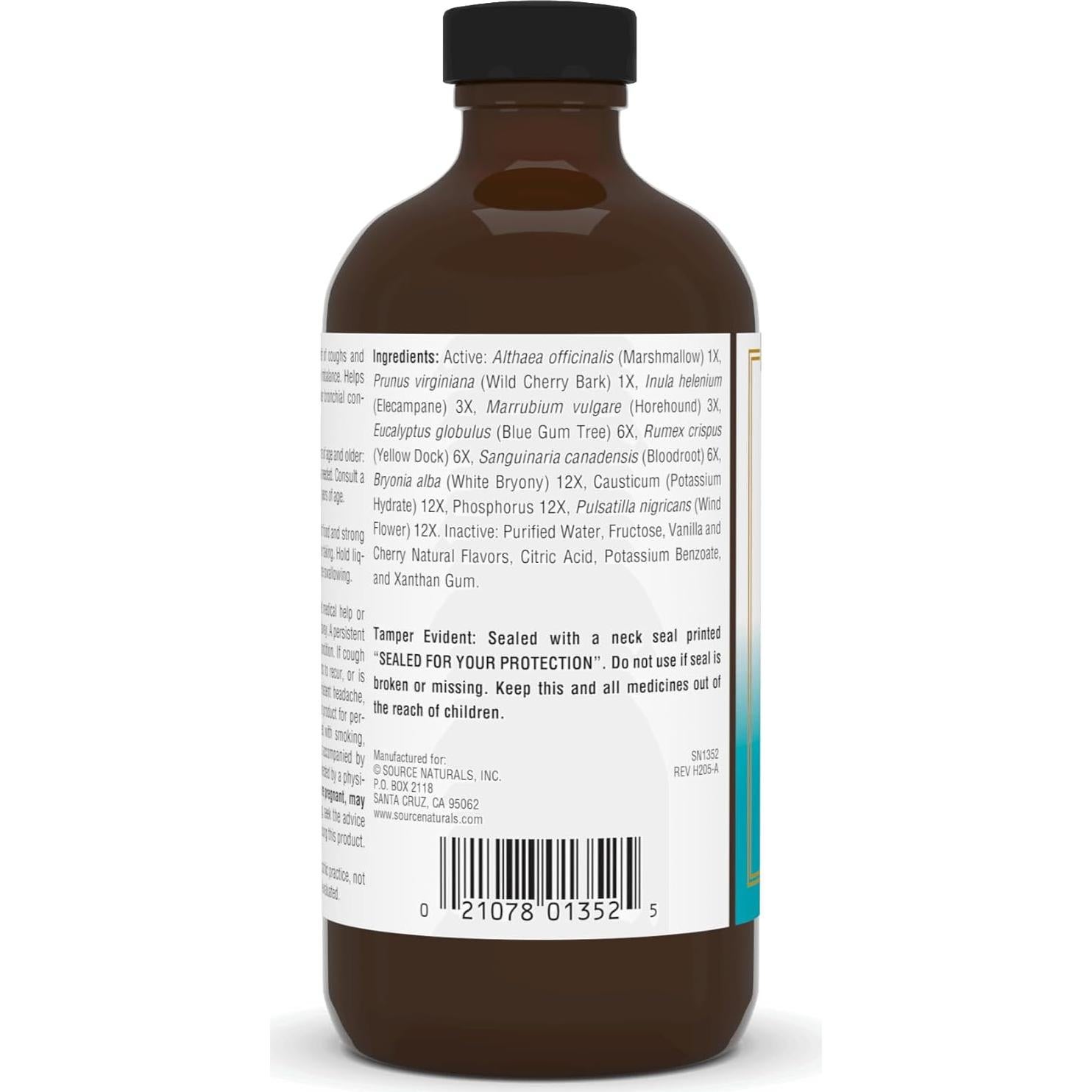 Jarabe para la Tos Wellness Source Naturals 236.6 ml