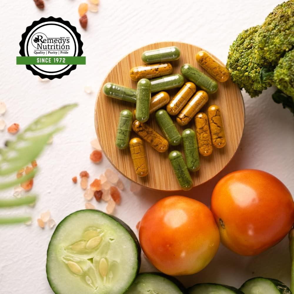 Suplemento Herbal de Cereza Silvestre Remedy's Nutrition 1000 mg - 60 Cápsulas Veganas