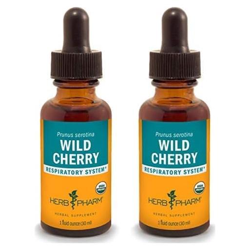 Extracto Líquido de Corteza de Cereza Silvestre Herb Pharm 60 ml - Paquete de 2