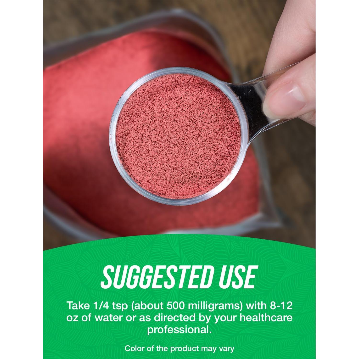 Polvo de Extracto de Cereza Silvestre BulkSupplements 500g - Suplemento Herbal Sin Gluten