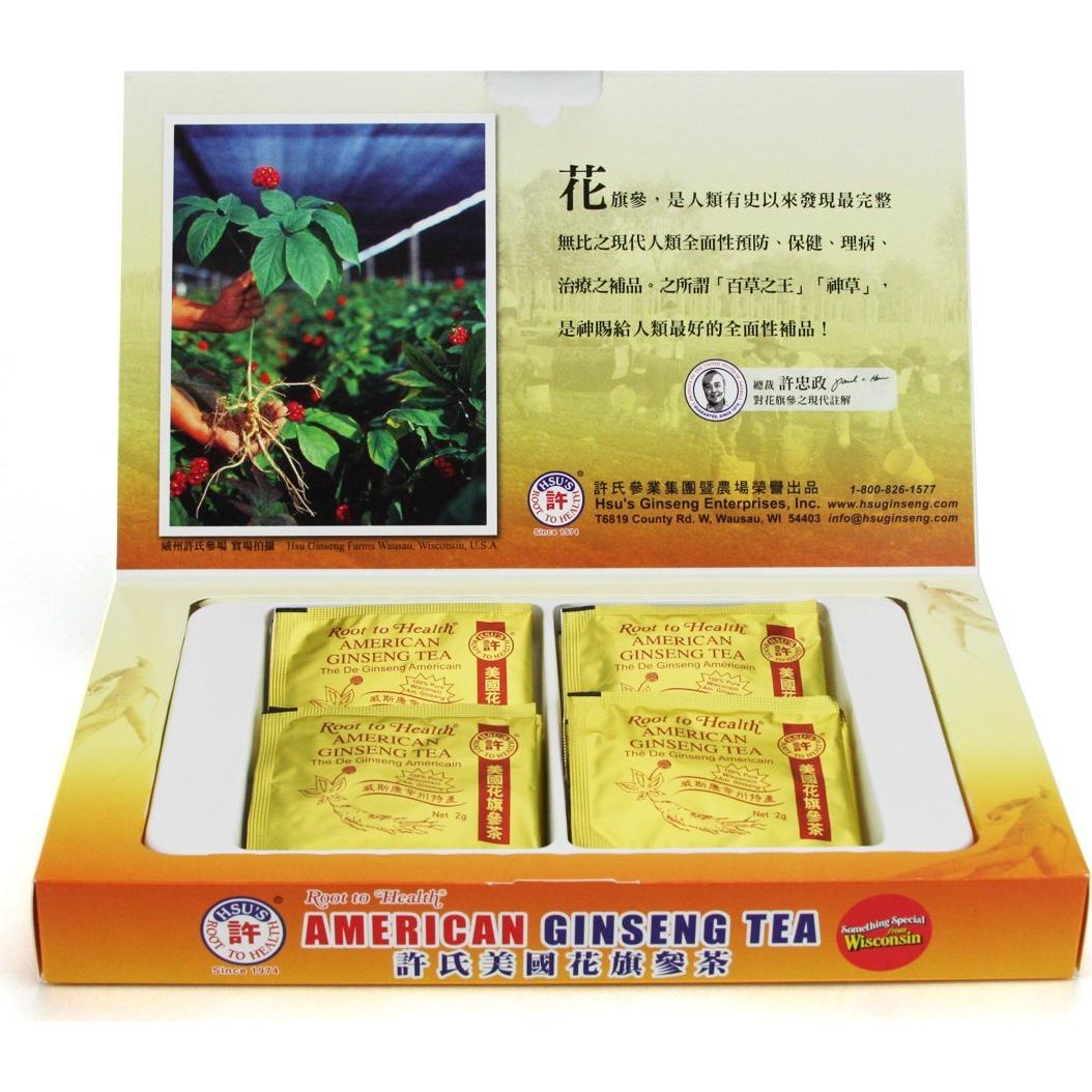 Té de Ginseng Americano Hsu - Caja de 20 Bolsas