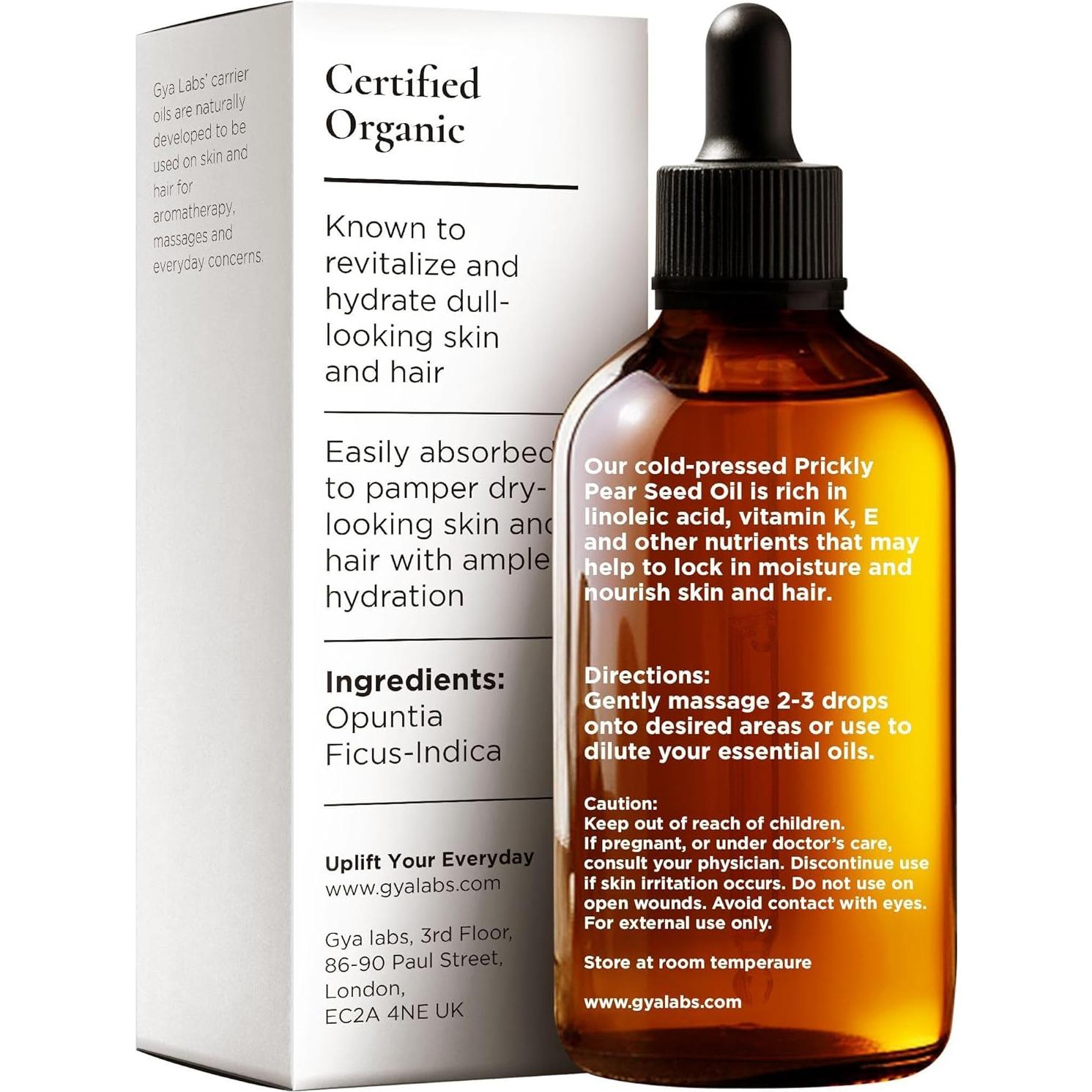 Aceite de Semilla de Pera Espinosa Orgánico Gya Labs 29.57 ml
