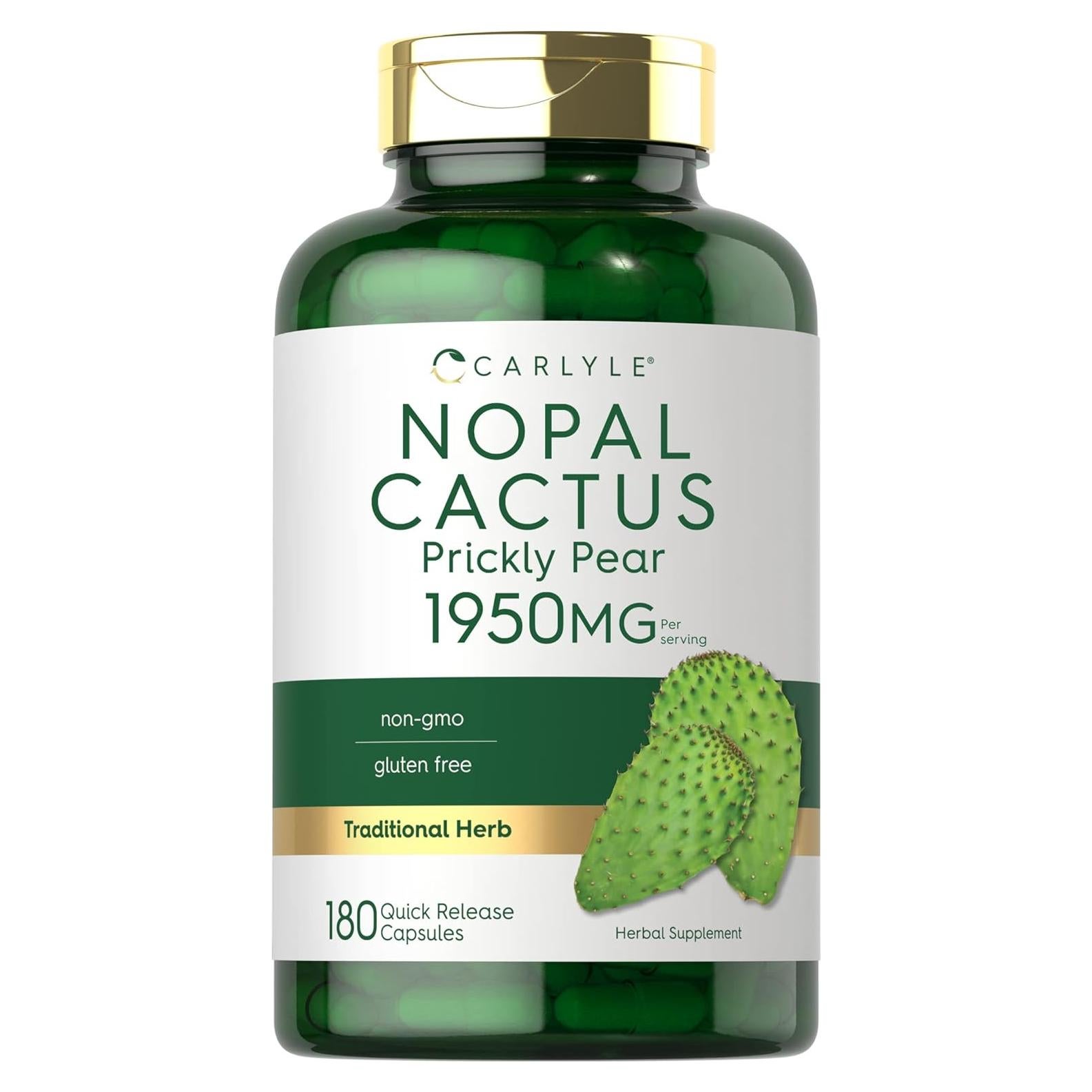 Cápsulas de Pera Espinosa Carlyle 1950 mg | 180 Unidades | Sin OGM