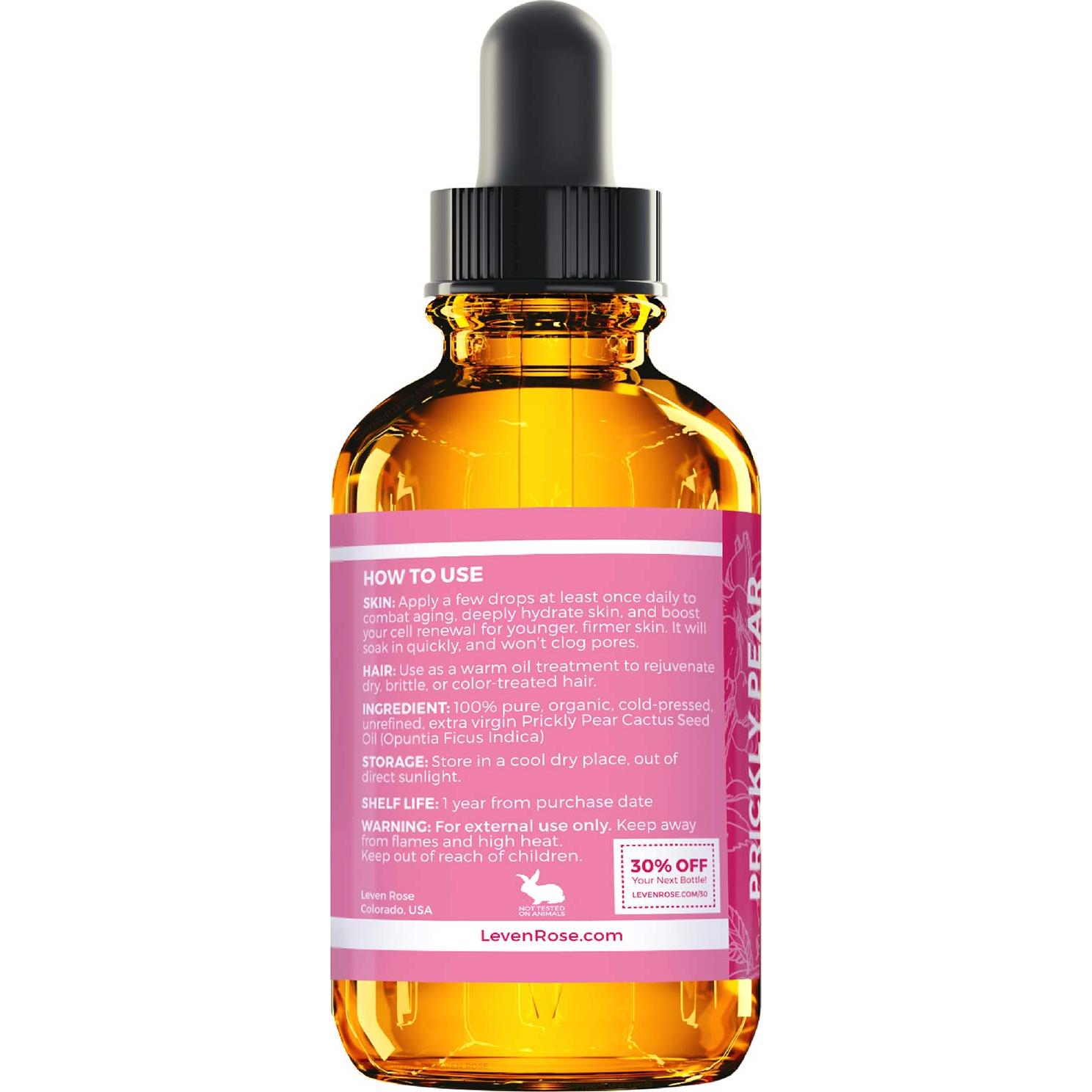Aceite de Semilla de Higo Chumbo Leven Rose 28.35 ml Orgánico