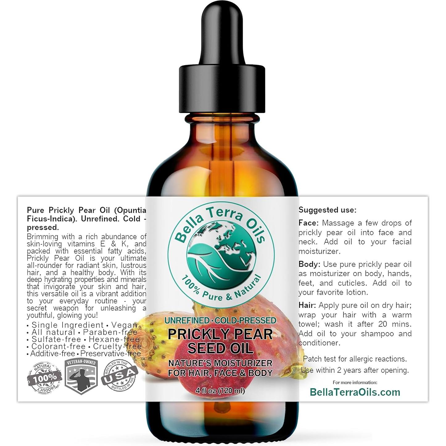 Aceite de Pera Espinosa Bella Terra 118 ml - Omega-6 y Vitamina K