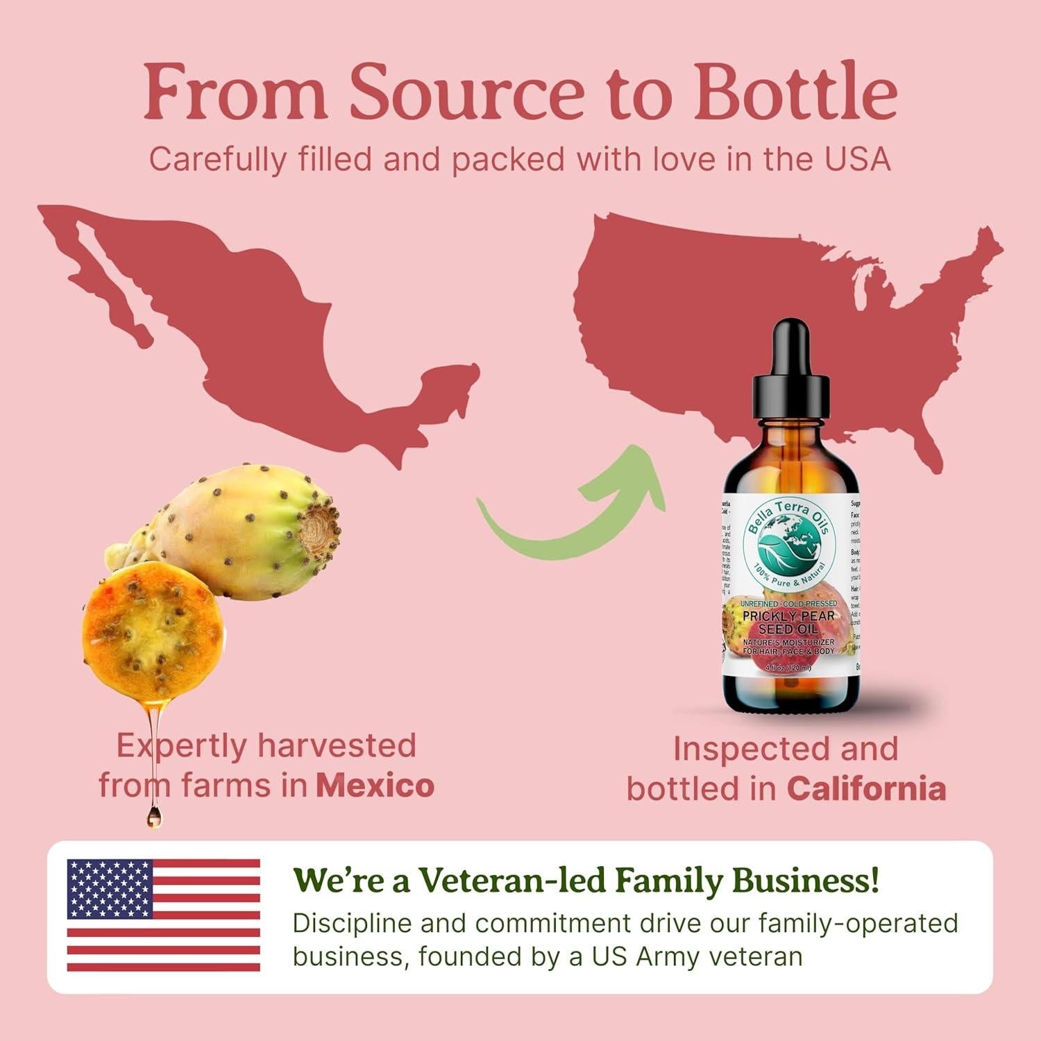 Aceite de Pera Espinosa Bella Terra 118 ml - Omega-6 y Vitamina K