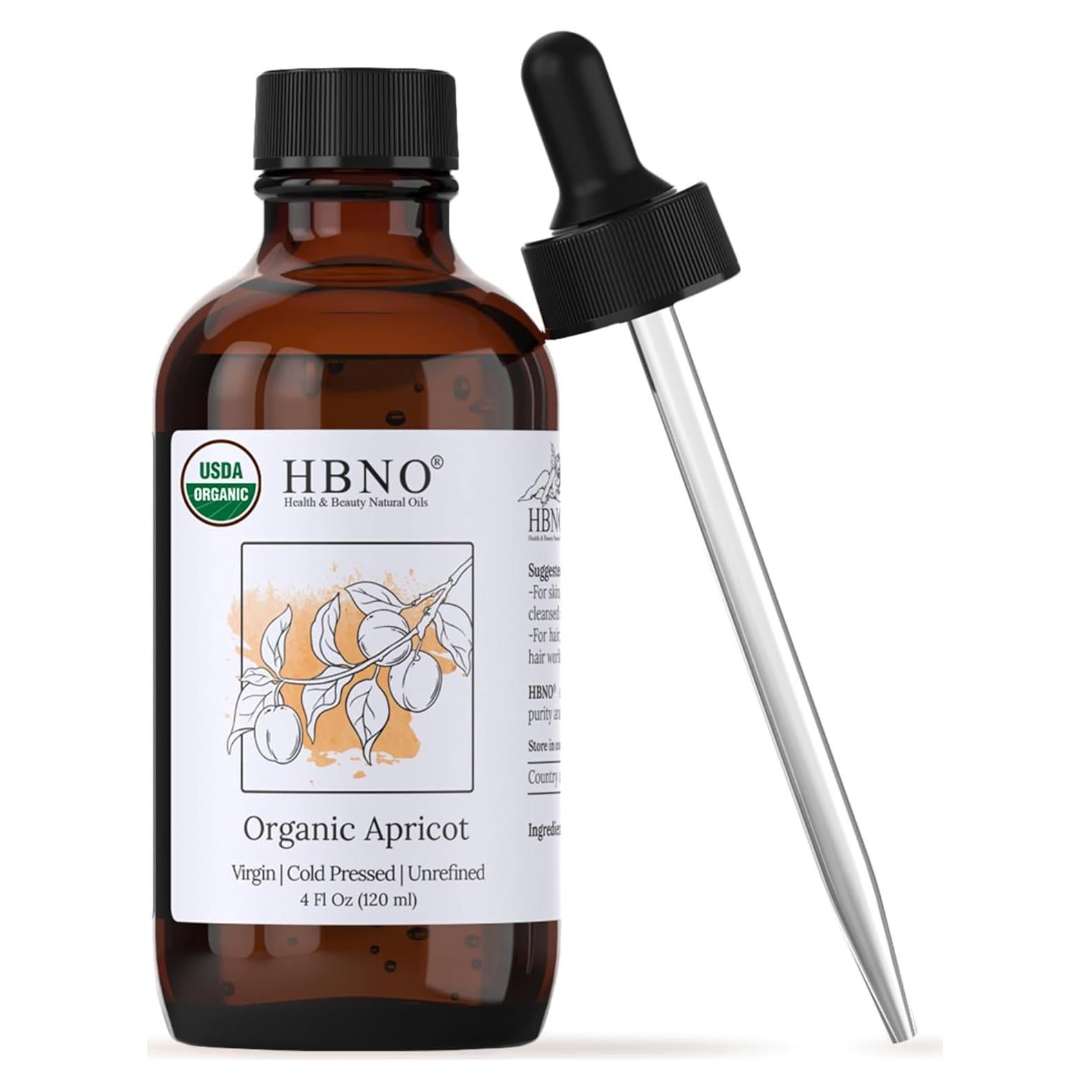 Aceite de Albaricoque Virgen Orgánico HBNO 120ml - Ideal para Cuidado de la Piel