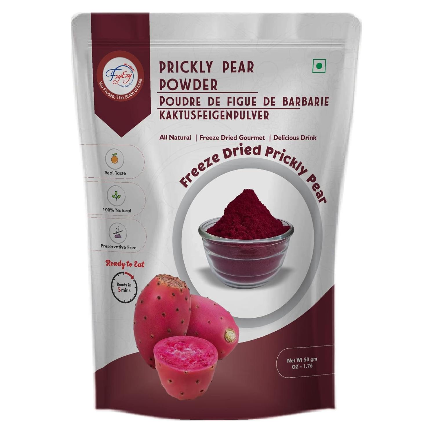 Polvo de Pera Espinosa Deshidratado FzyEzy 50 g | Sin Azúcares