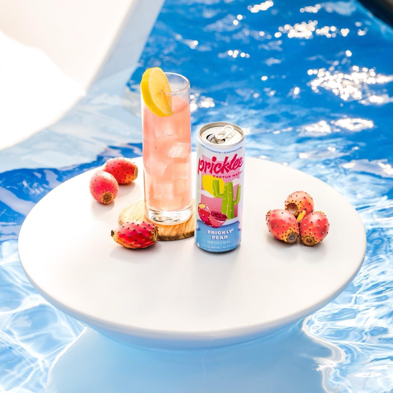 Agua de Cactus Higo Chumbo Pricklee - 144 Onzas - Natural