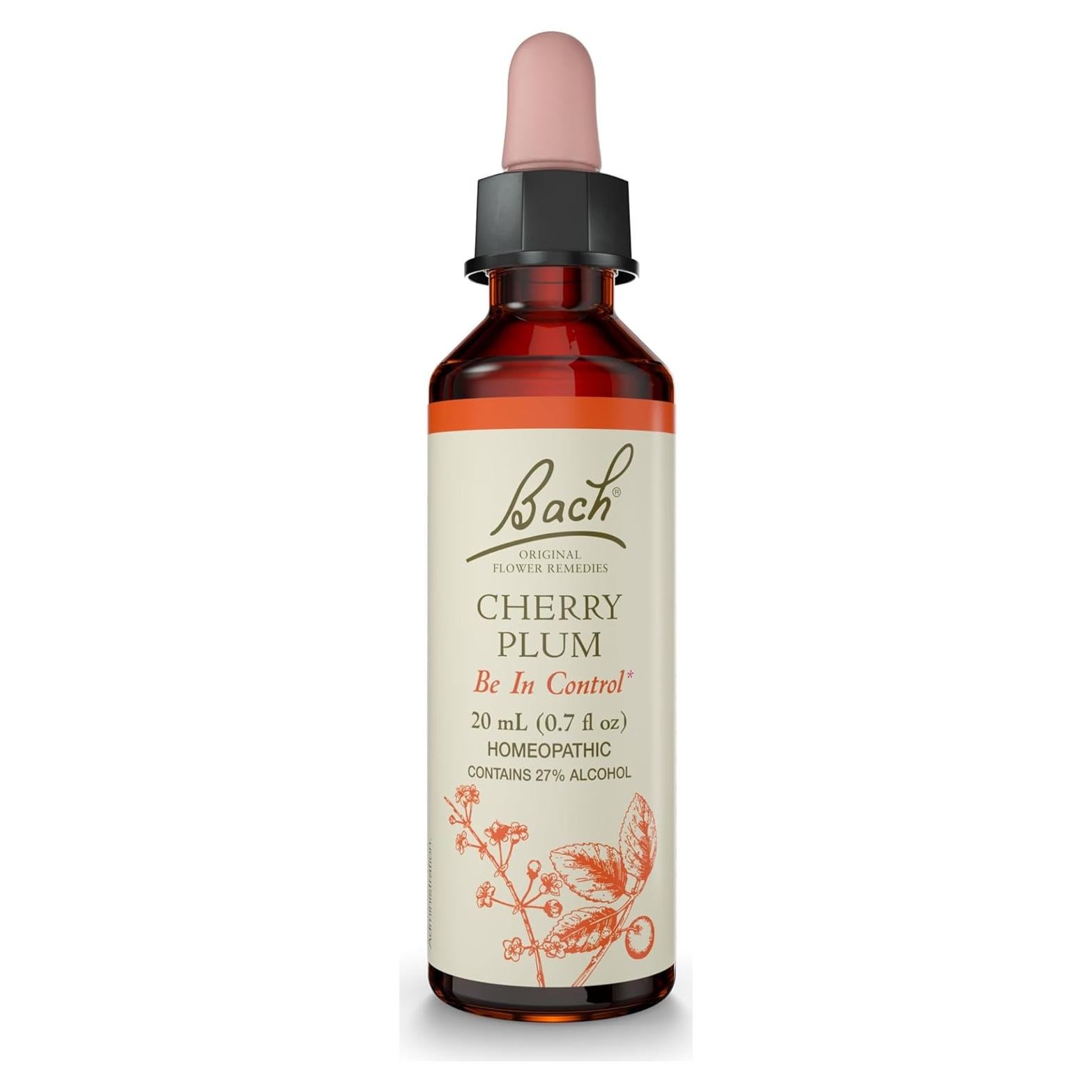 Esencia Floral Natural Bach Ciruela Cherry 20mL - Vegano