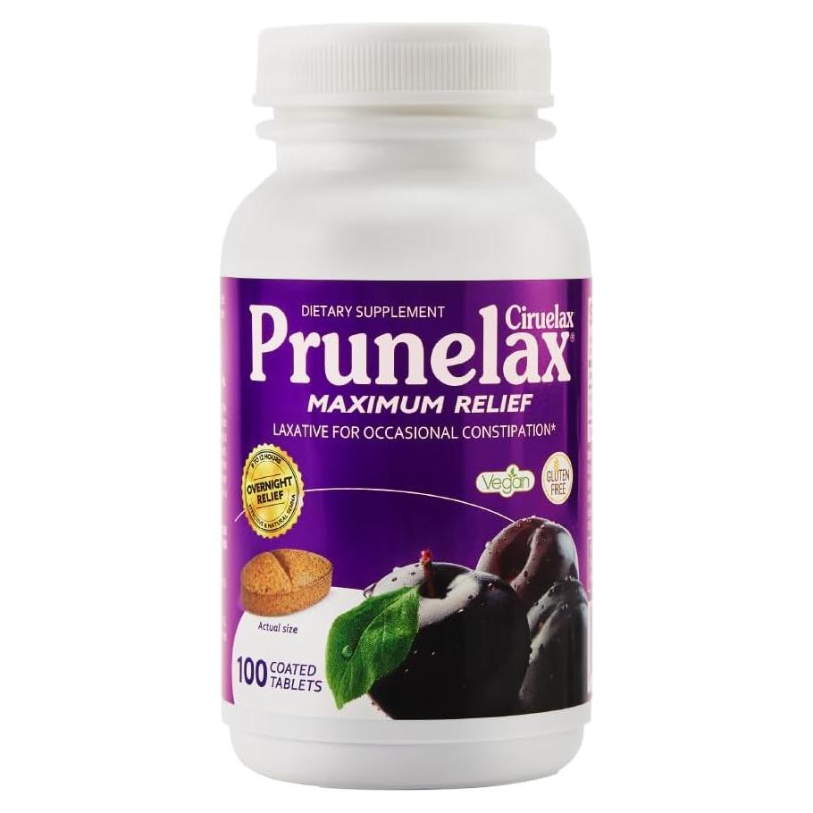 Prunelax Máximo Alivio Laxante Vegano 100 Tabletas Senna