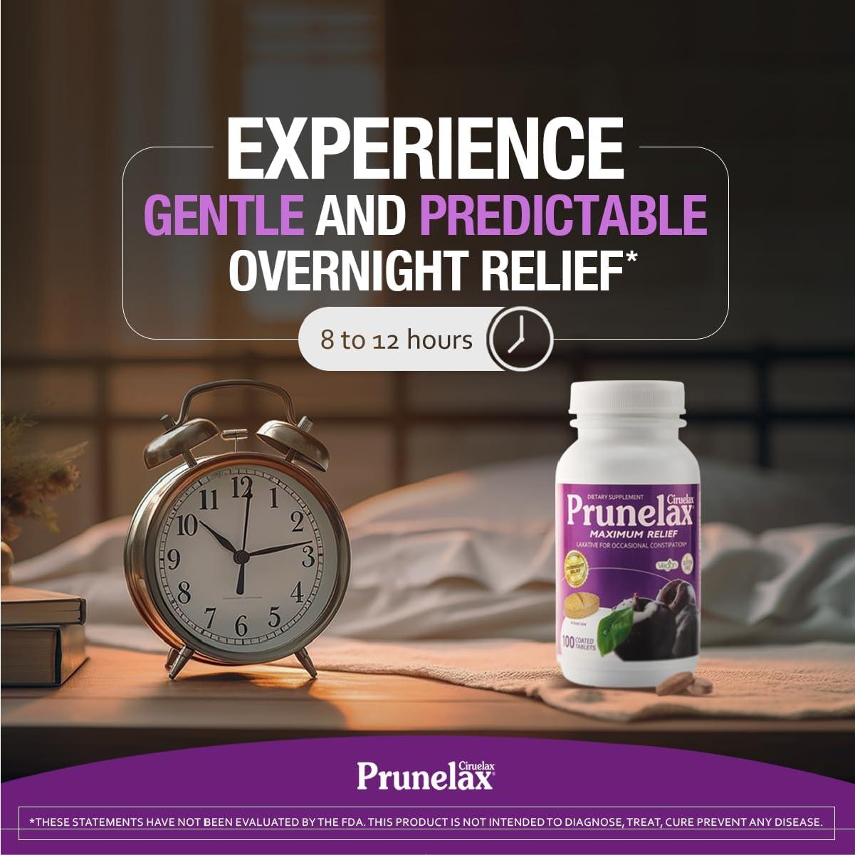 Prunelax Máximo Alivio Laxante Vegano 100 Tabletas Senna