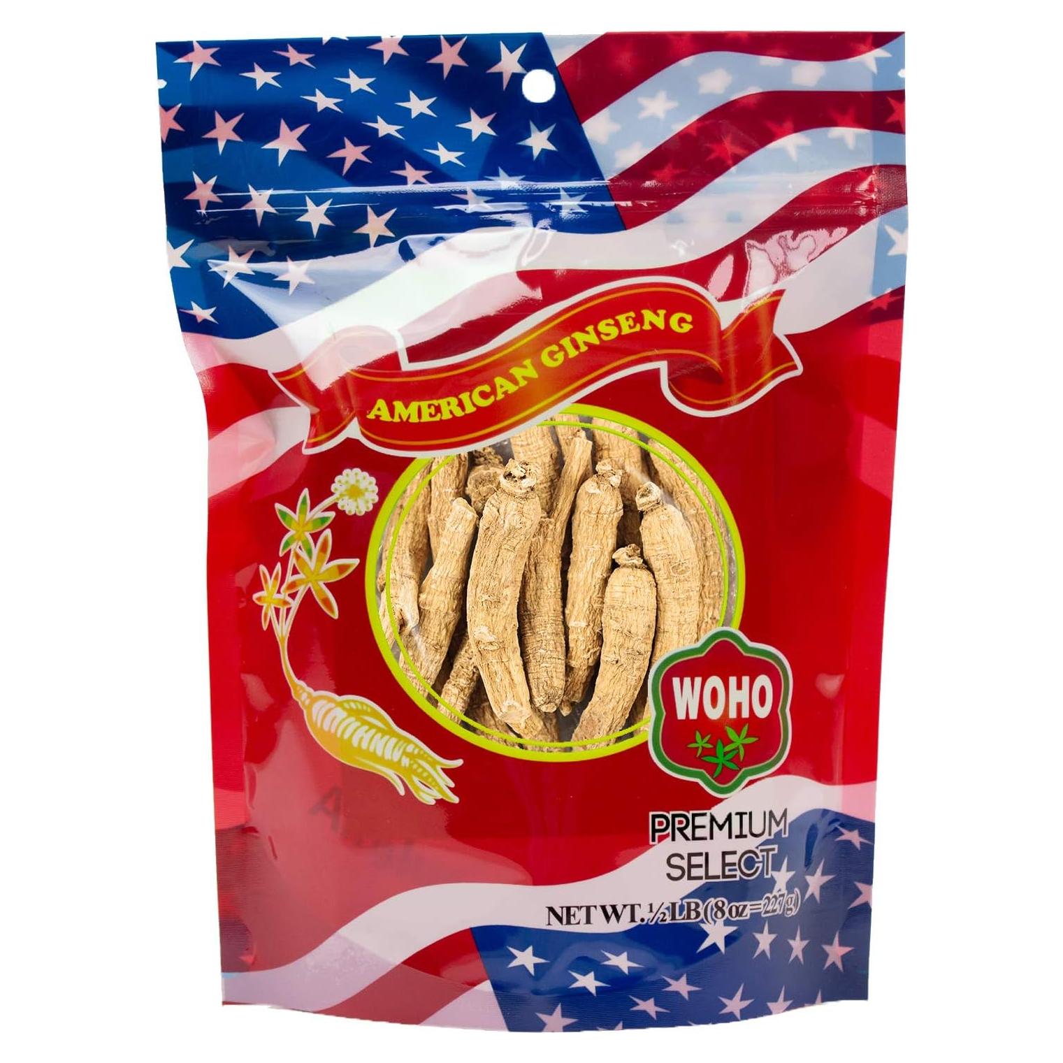 Raíces de Ginseng Americano Woohoo 227g - Energizante Natural