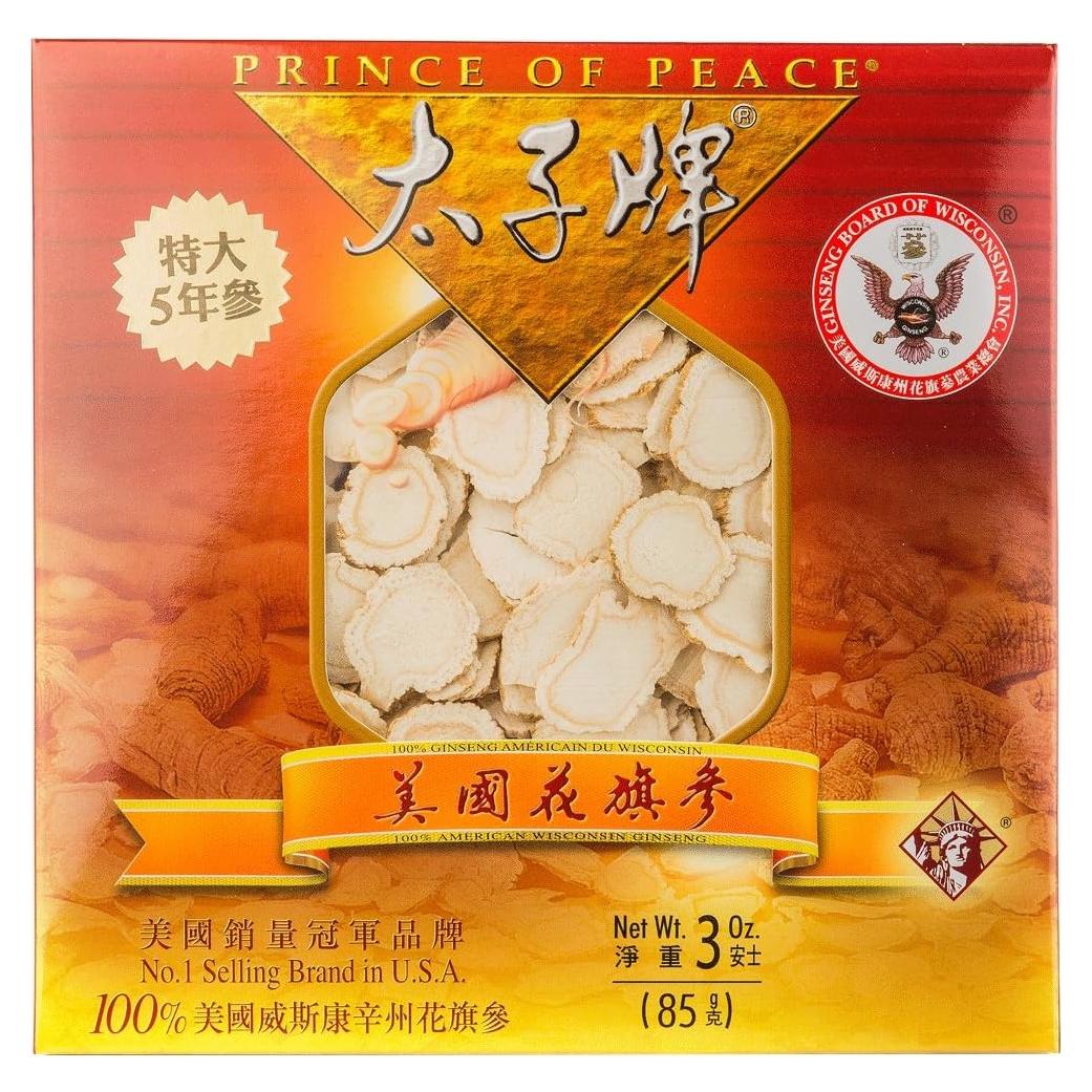 Ginseng Americano Raíz Jumbo Príncipe de la Paz 85g