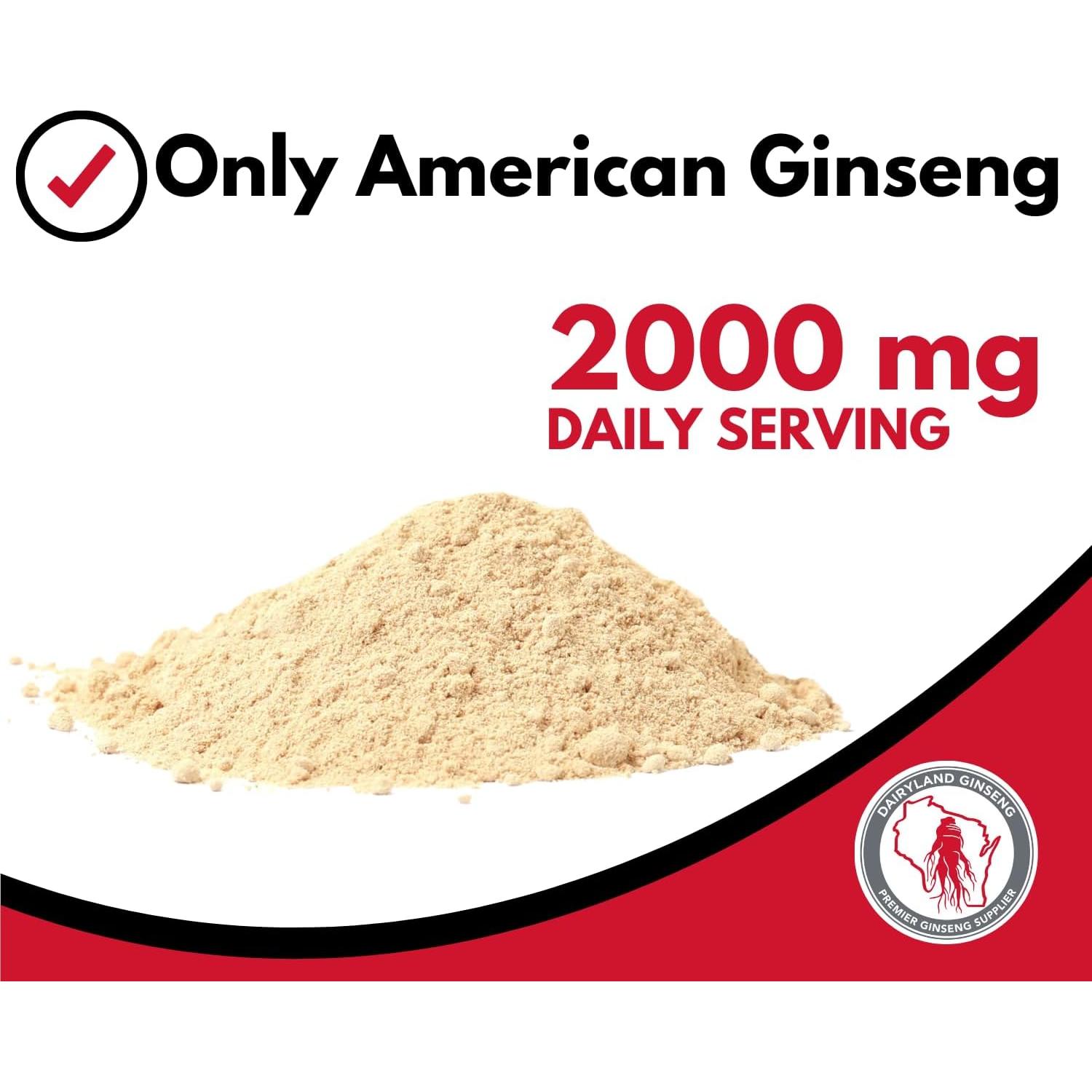 Polvo y Cápsulas de Ginseng Americano Dairyland 113 g
