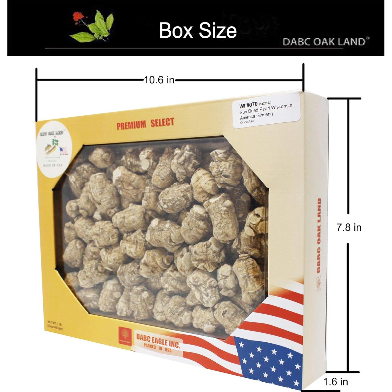 Raíces de Ginseng Americano Grado A DABC EAGLE 0.45kg