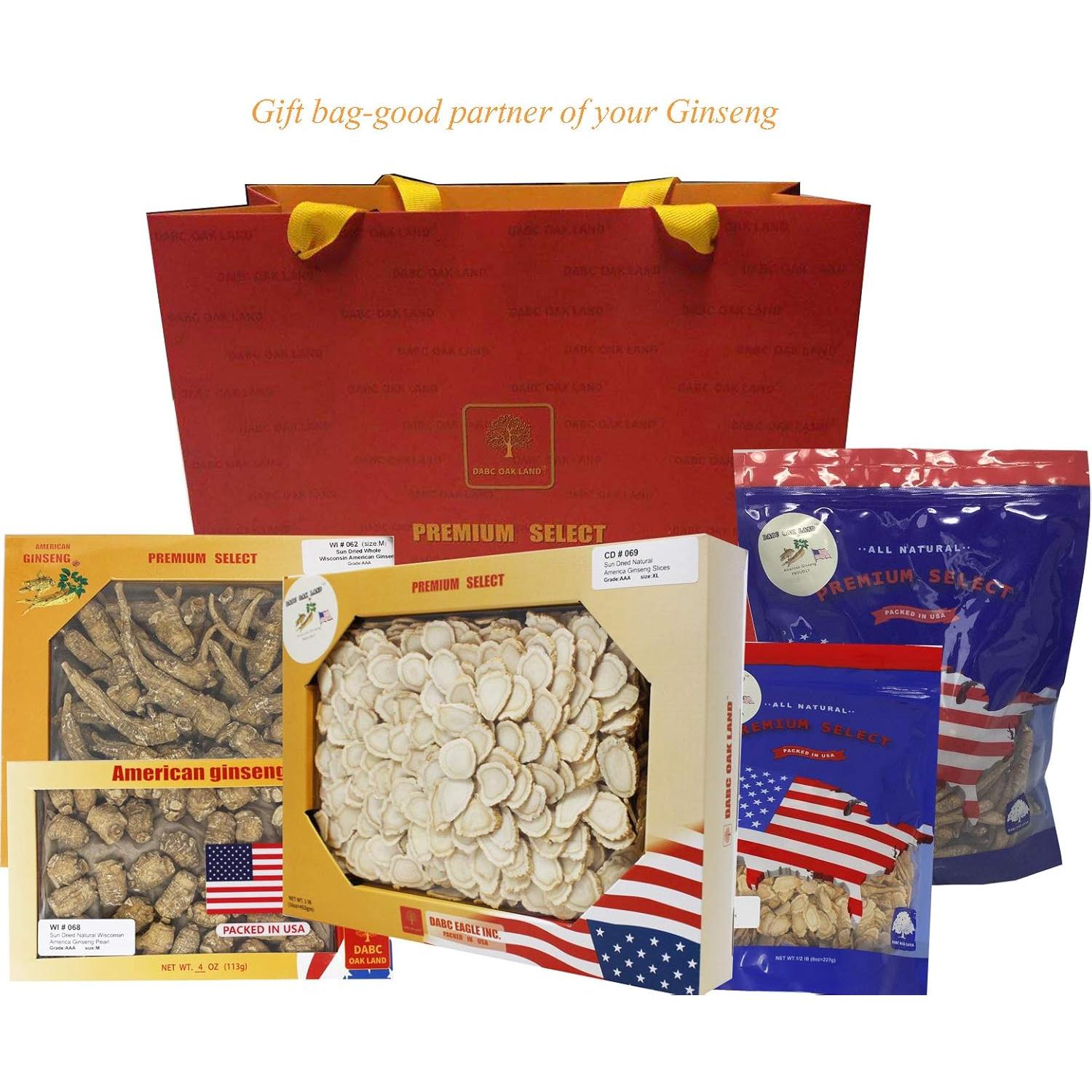 Raíces de Ginseng Americano Grado A DABC EAGLE 0.45kg