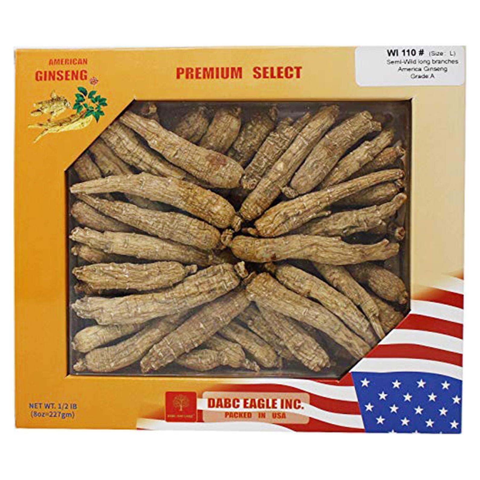 Raíz de Ginseng Americana DABC EAGLE 227g - Entera - Wisconsin