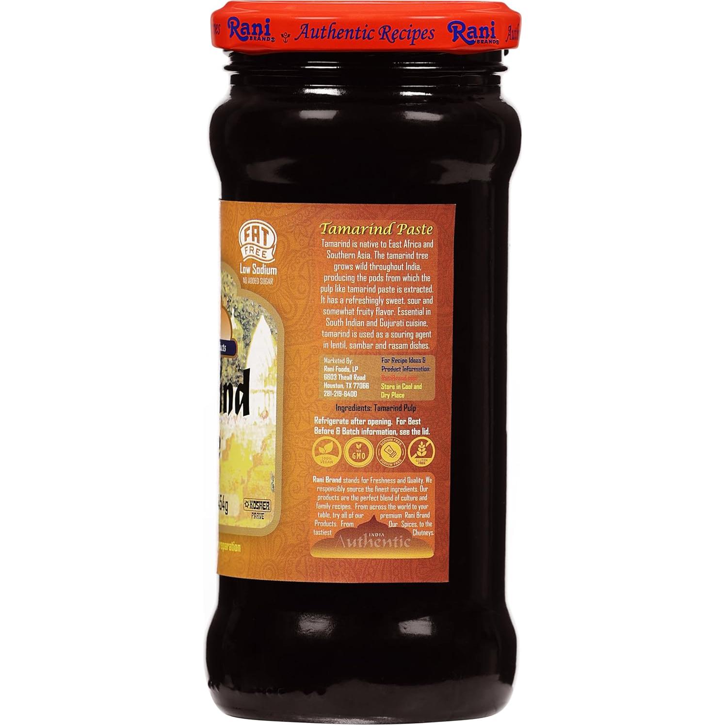 Pasta de Tamarindo Rani 454g - 100% Natural, Vegano, Sin Gluten