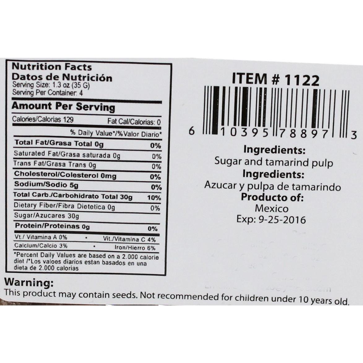 Bolas de Tamarindo Natural 100% - 226.8 g - Sin Gluten