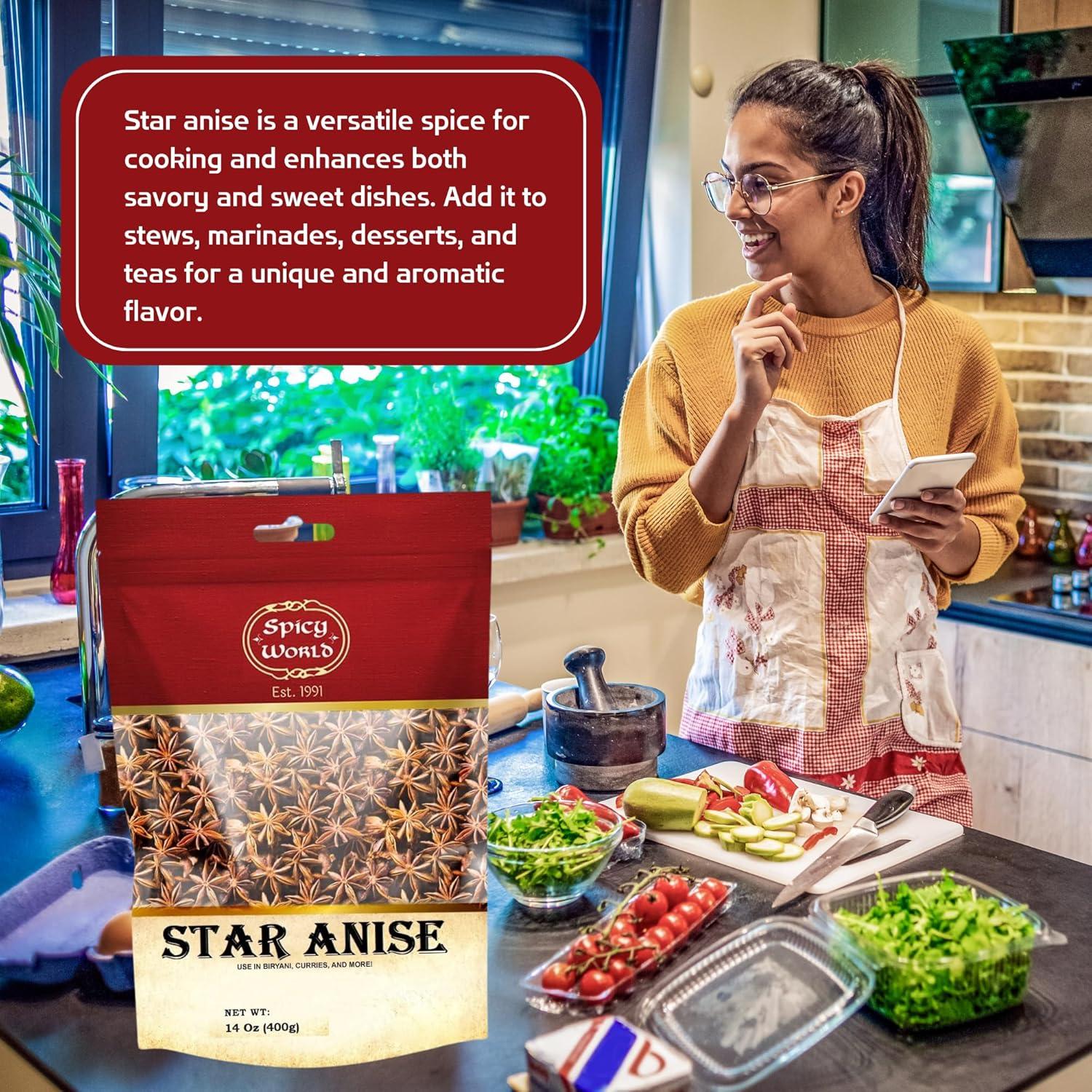 Anís Estrellado 396g Spicy World | Vainas Enteras Premium