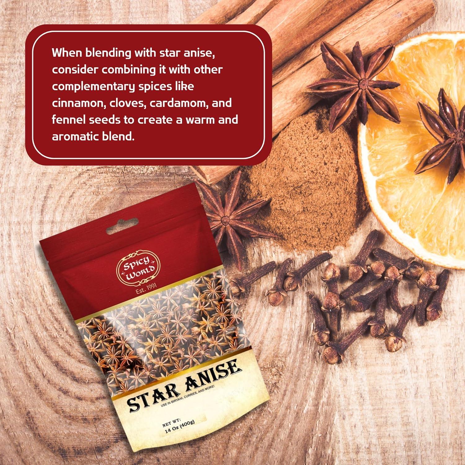 Anís Estrellado 396g Spicy World | Vainas Enteras Premium