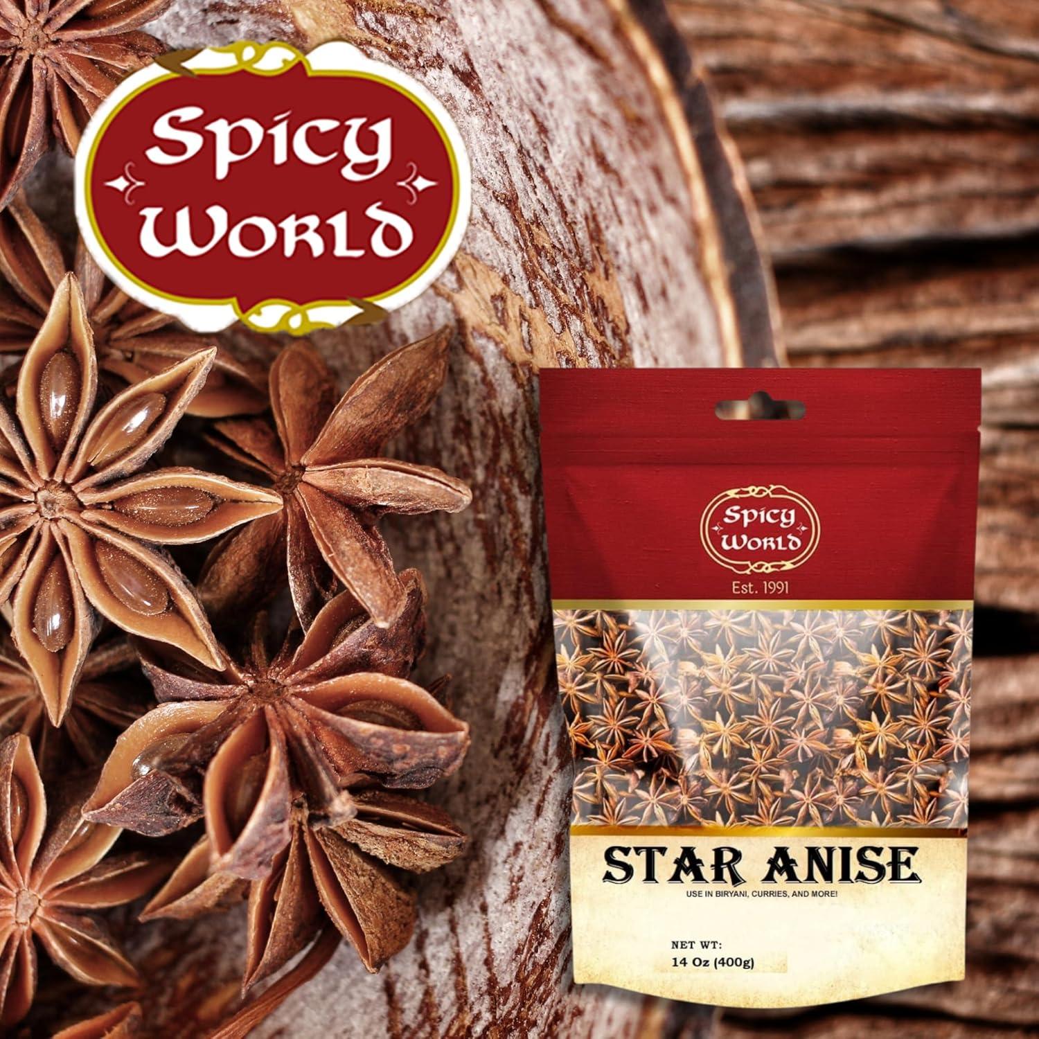 Anís Estrellado 396g Spicy World | Vainas Enteras Premium