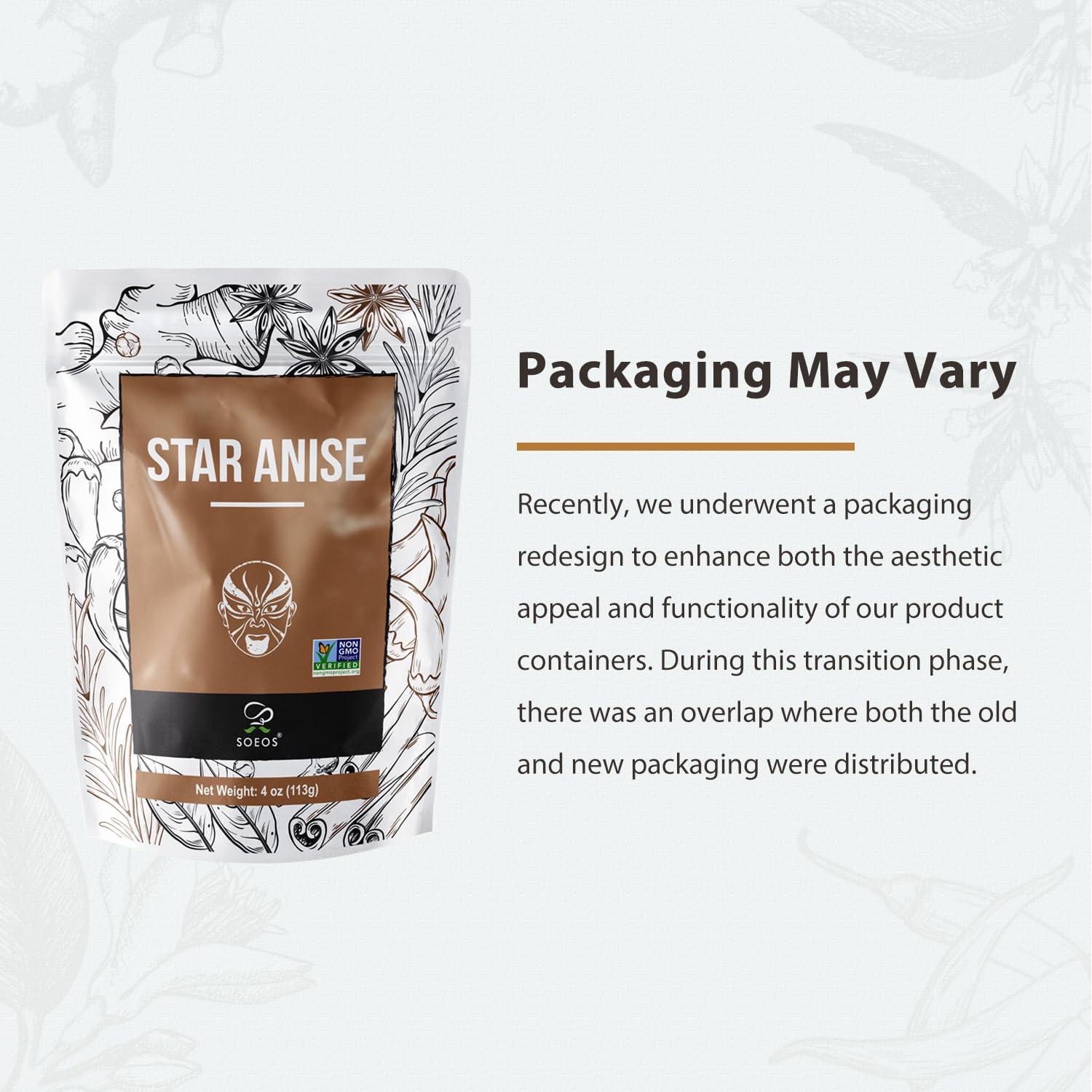 Anís Estrellado Entero Soeos 113.4g - Sin OGM