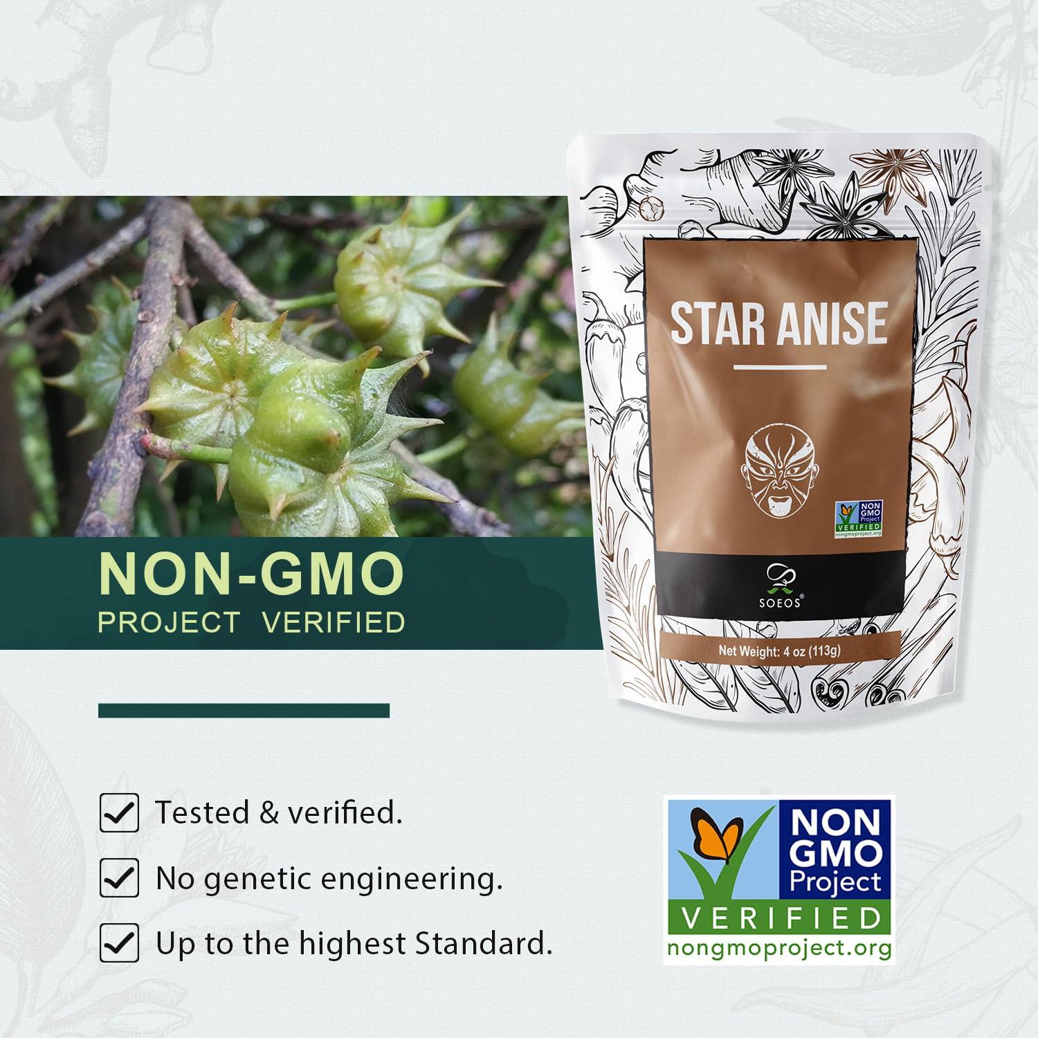 Anís Estrellado Entero Soeos 113.4g - Sin OGM