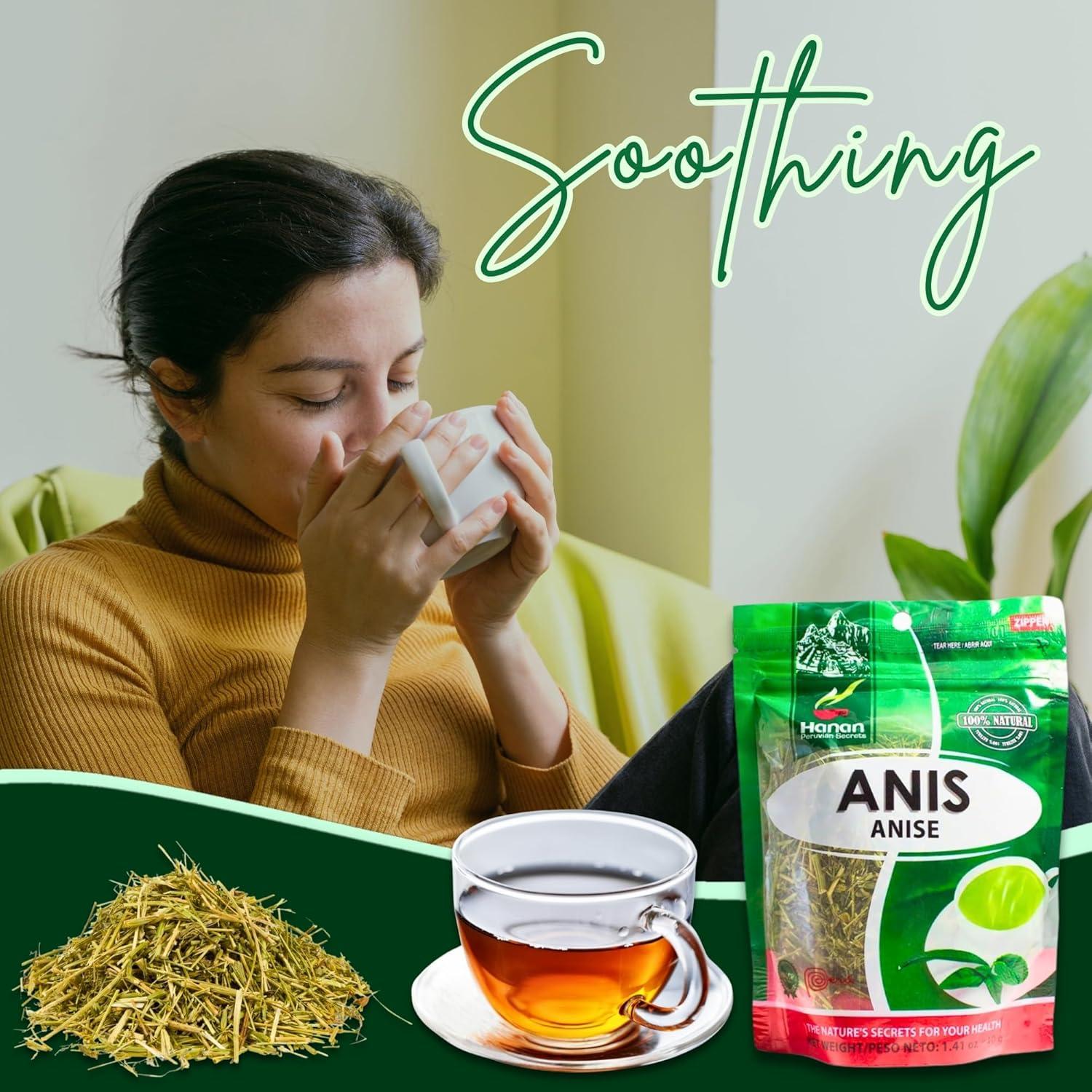 Té de Anís Suelto Hanan 40 g - Suplemento Digestivo Natural