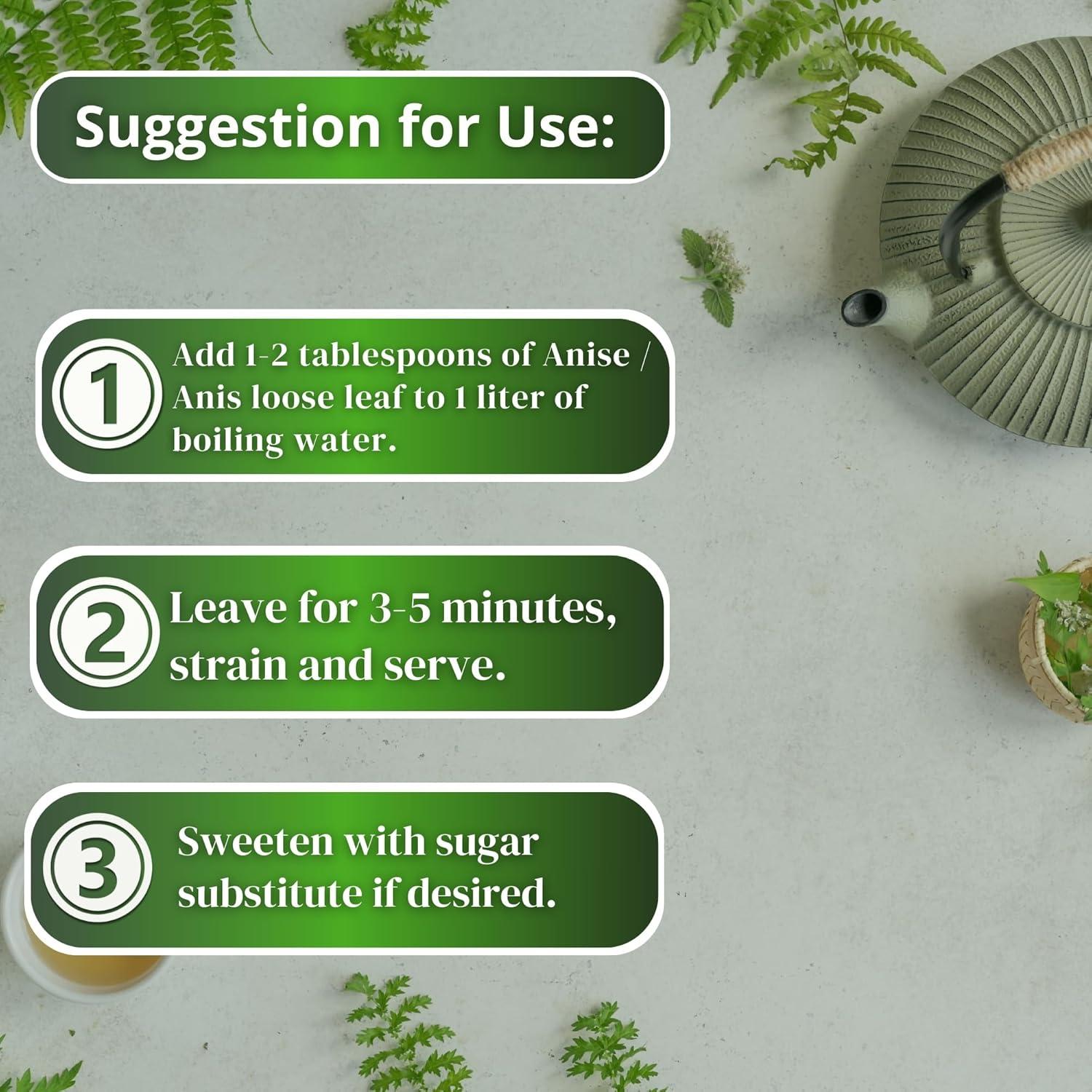 Té de Anís Suelto Hanan 40 g - Suplemento Digestivo Natural