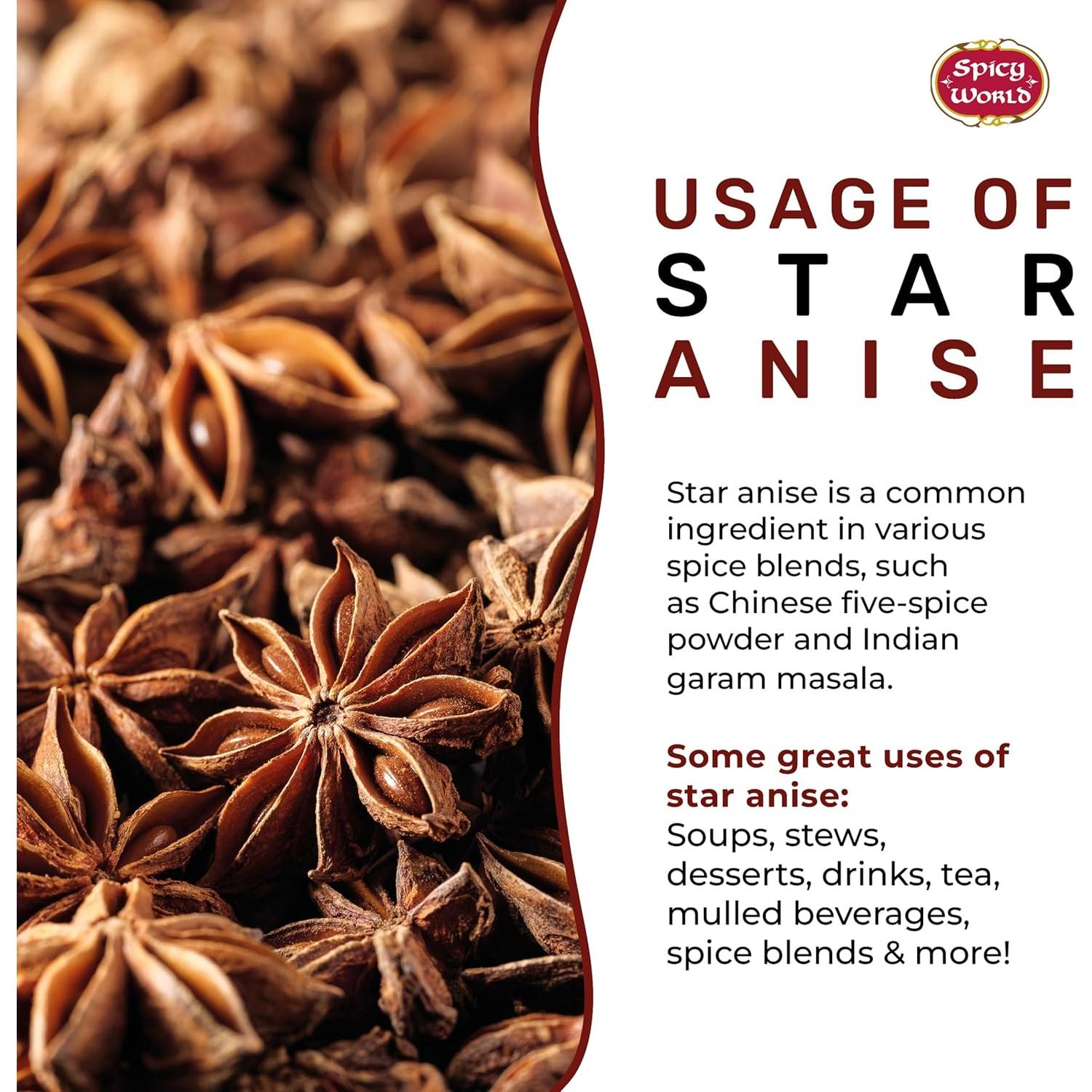 Bolsas de Anís Estrellado Entero 170g - Spicy World