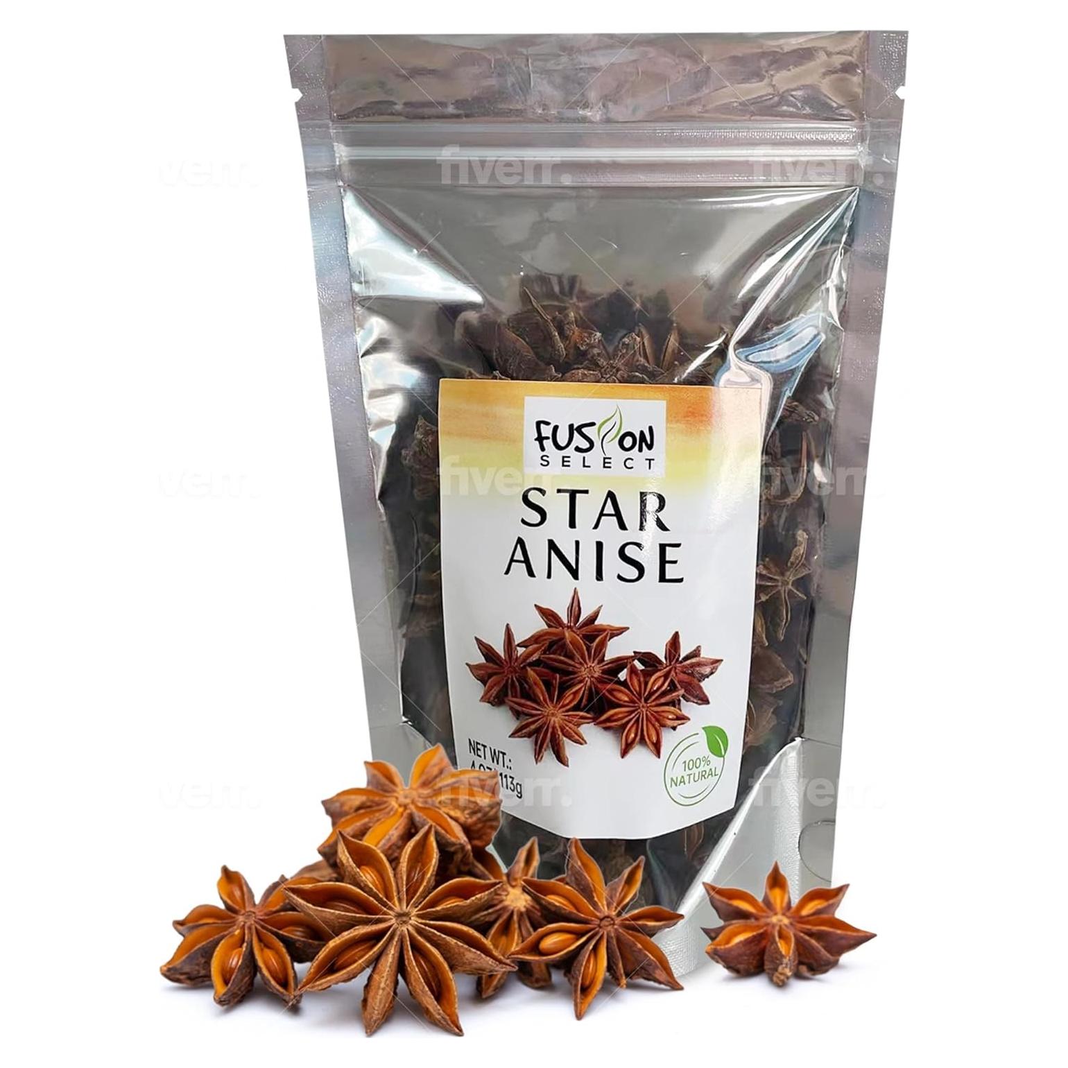 Anís Estrellado Seco Fusión Select 113.4 g - Especia Natural