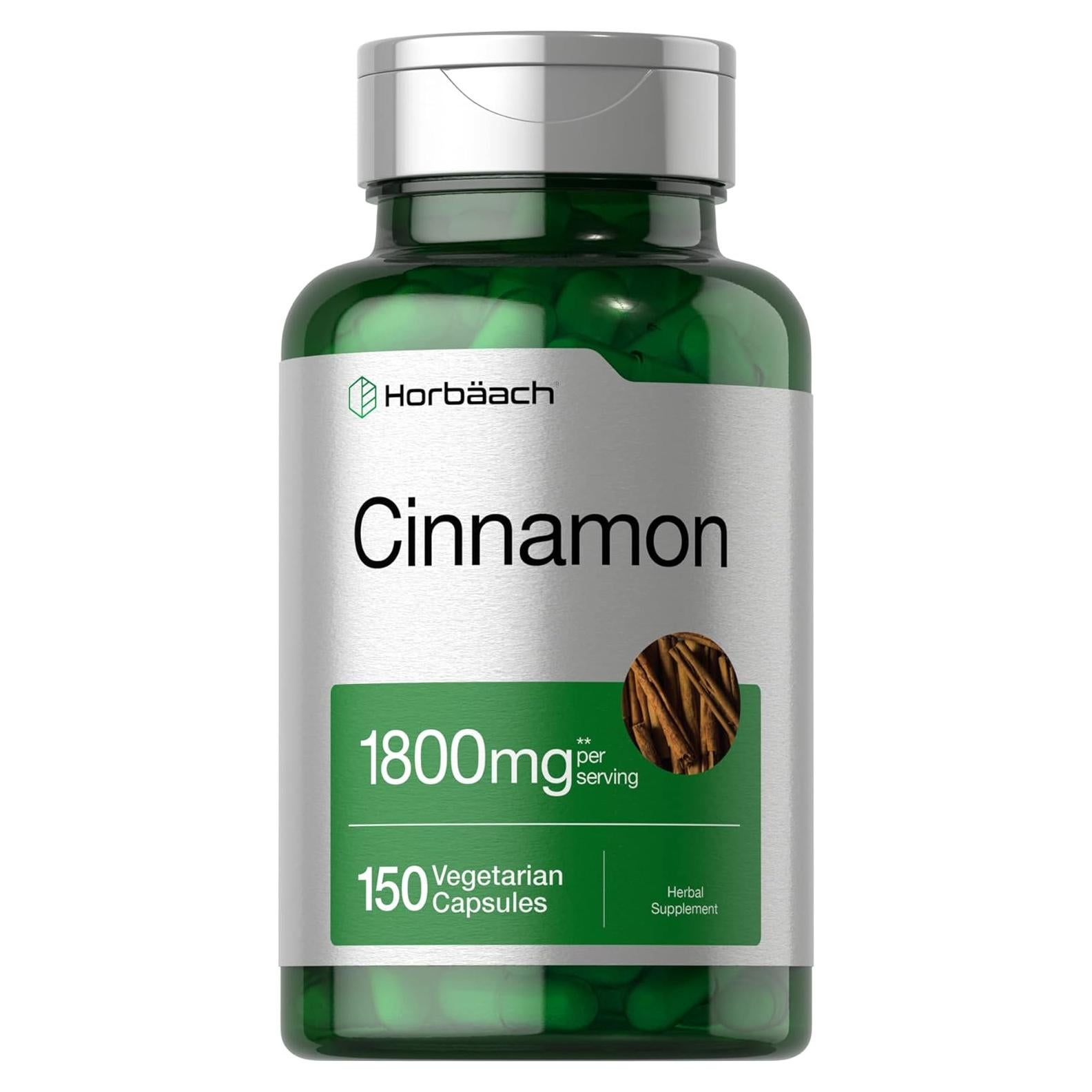 Cápsulas de Canela Horbaach 1800mg - Suplemento Vegetariano