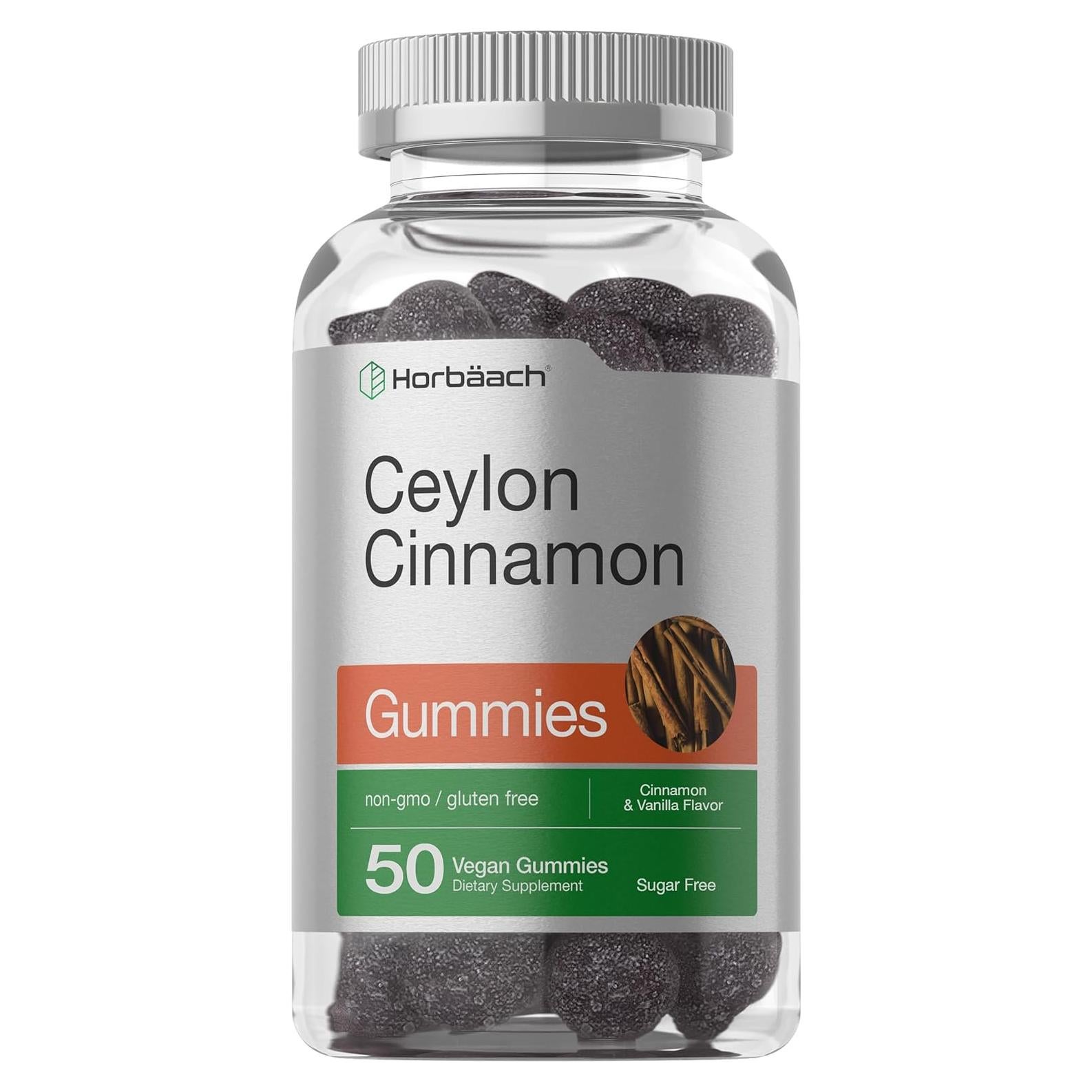 Gominolas Veganas de Canela de Ceylán Horbäach 2000mg 50 Unidades