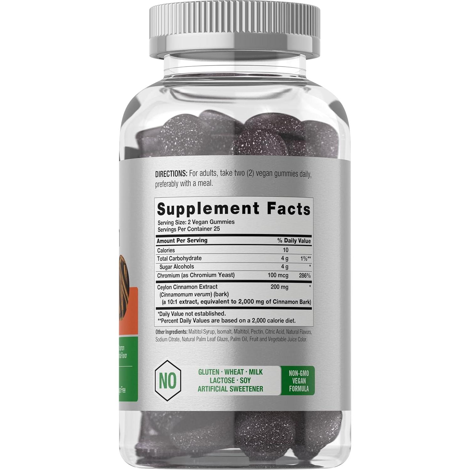 Gominolas Veganas de Canela de Ceylán Horbäach 2000mg 50 Unidades