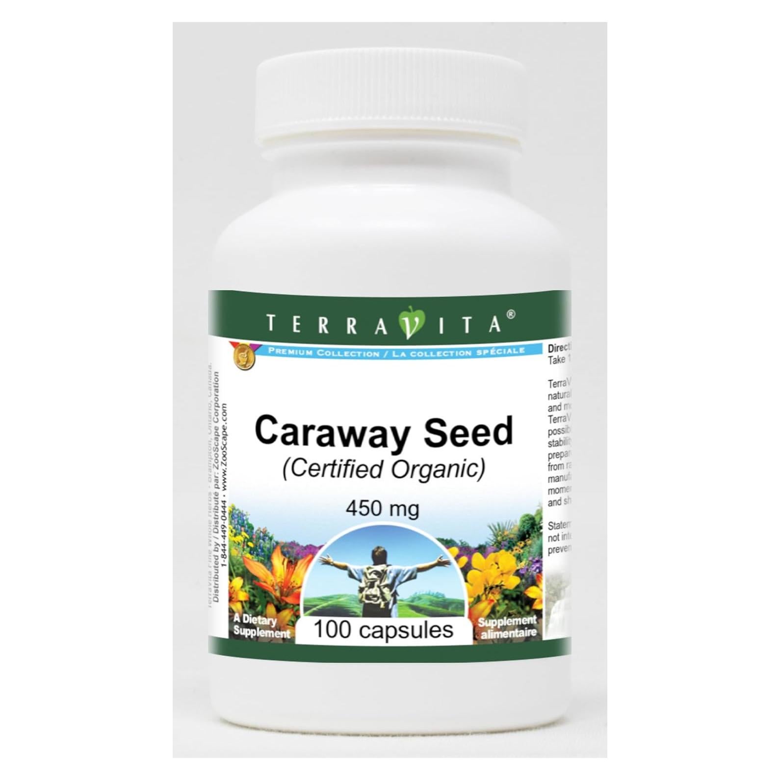 Semilla de Comino Orgánica TerraVita 450 mg 100 Cápsulas