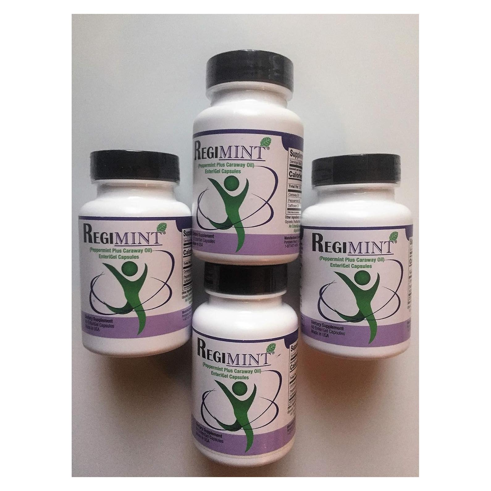 Cápsulas Entéricas Regimint Aceite de Menta y Comino 4 Unidades