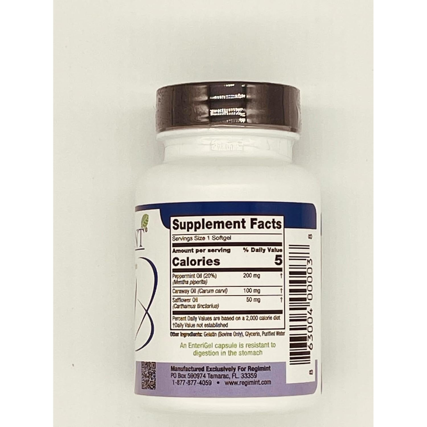 Cápsulas Entéricas Regimint Aceite de Menta y Comino 4 Unidades